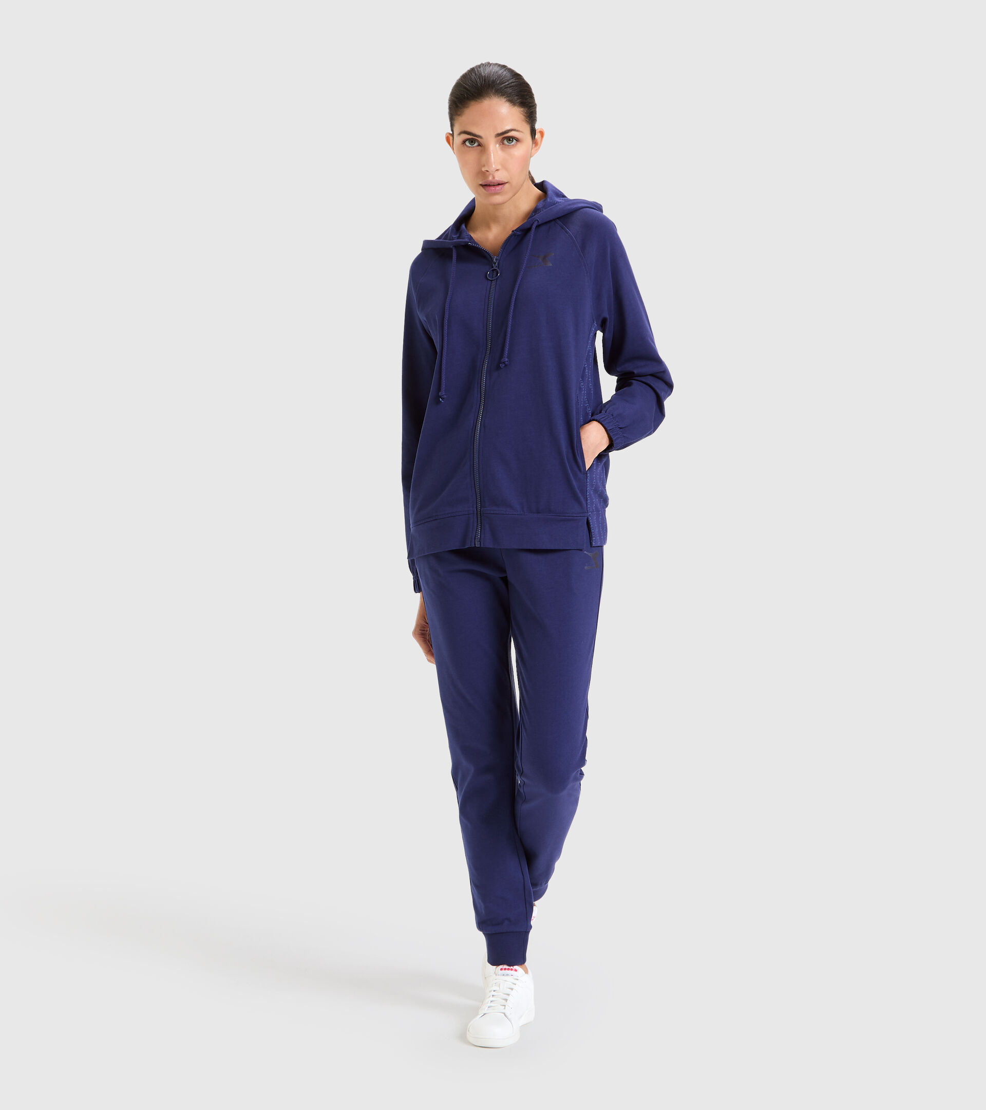 Chándal deportivo de algodón - Mujer L.TRACKSUIT HD CORE PROFUNDO COBALTO - Diadora