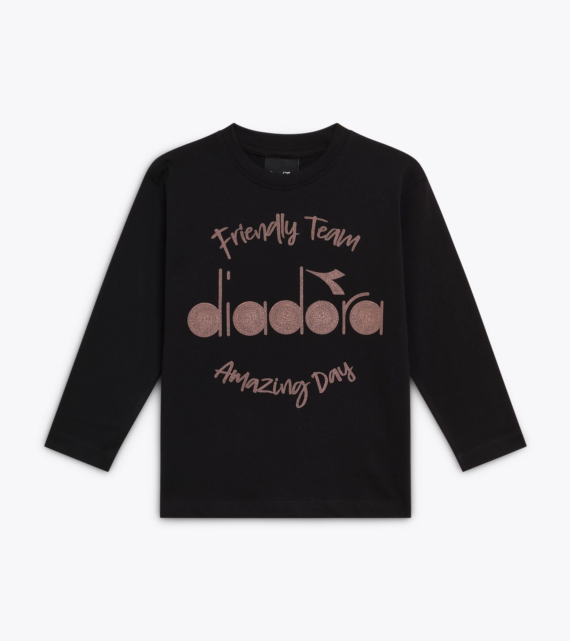 Camiseta de manga corta - Niños/Adolescentes JB. T-SHIRT LS FRIENDLY TEAM TD NEGRO - Diadora