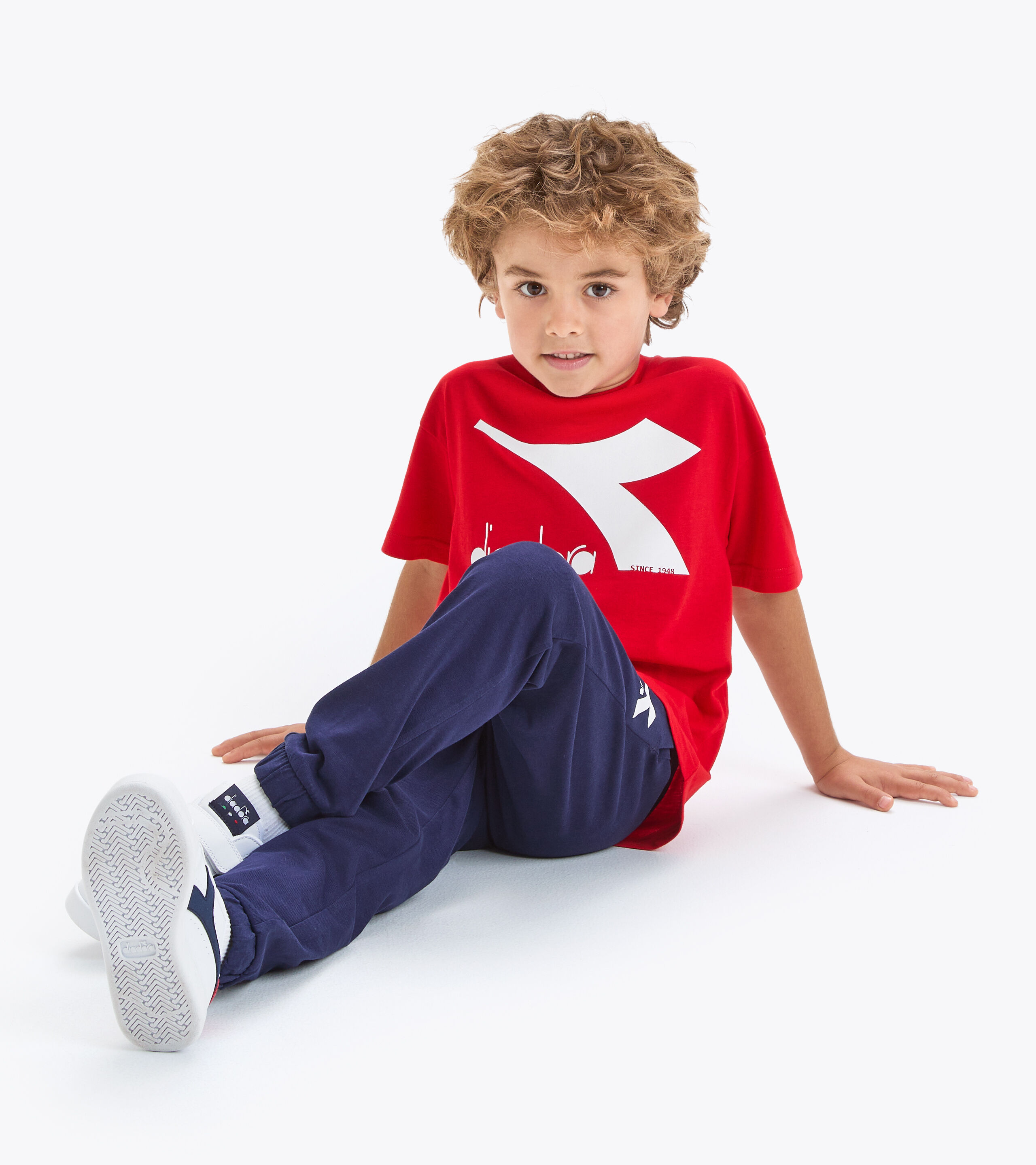 T-Shirt Manica Lunga Diadora Core - Unisex Per Bambini E Ragazzi, 100% Cotone - Foto 7