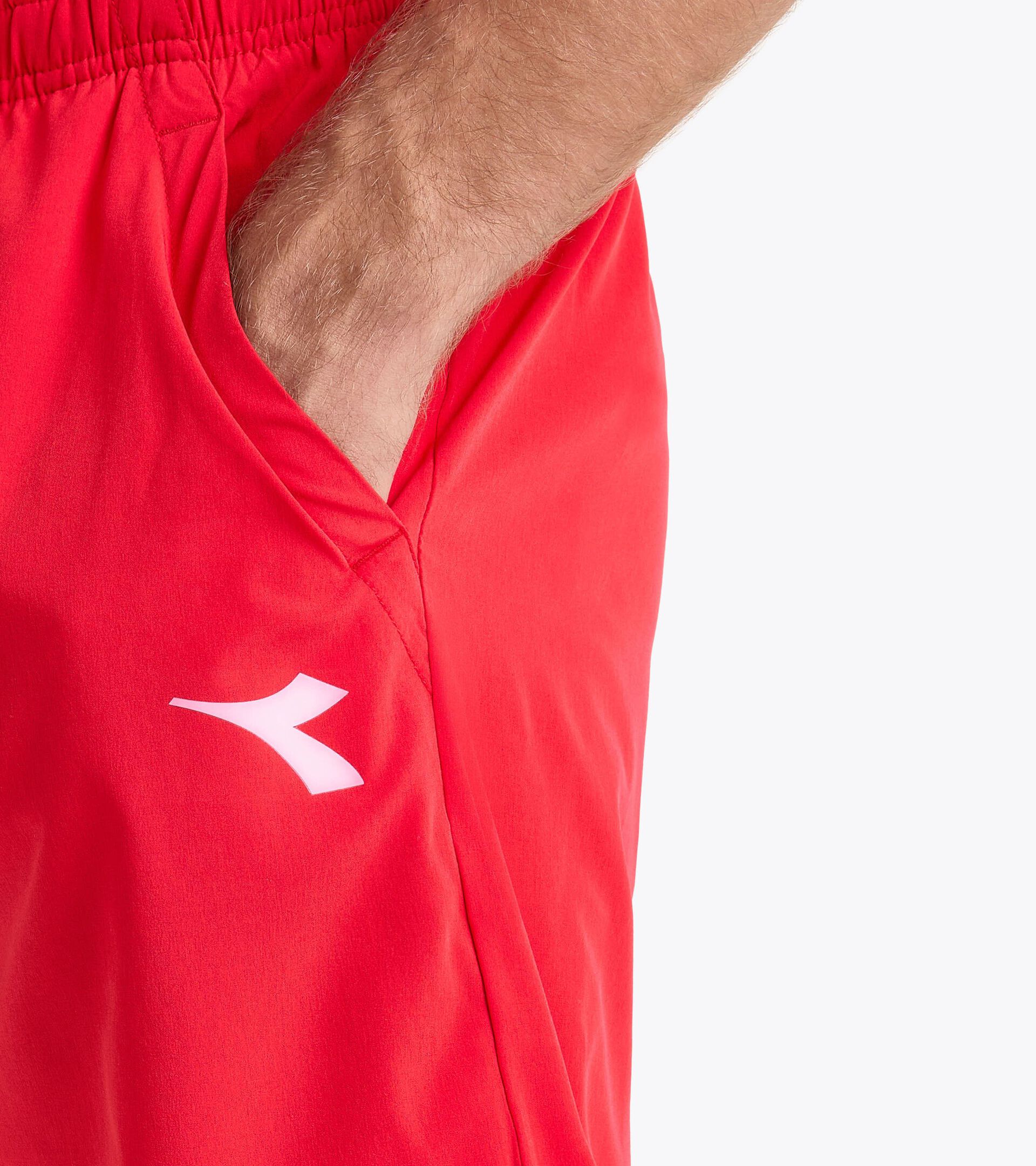 Tennis bermuda shorts - Men SHORT COURT TOMATO RED - Diadora