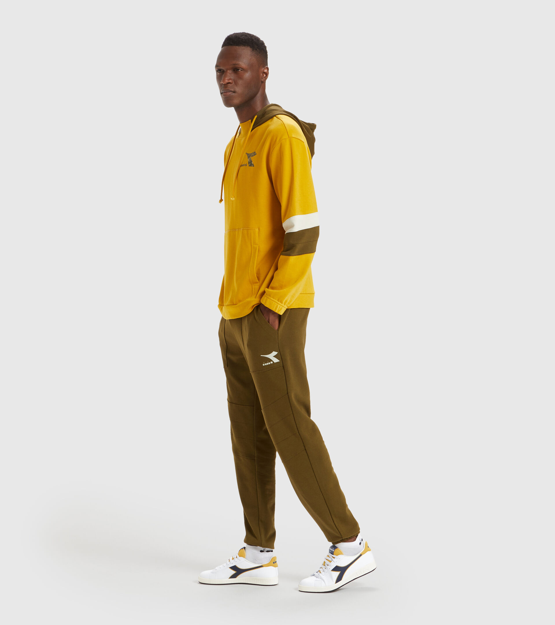 Apparel Sport UOMO HOODIE SWEAT SHIELD TAWNY OLIVE Diadora