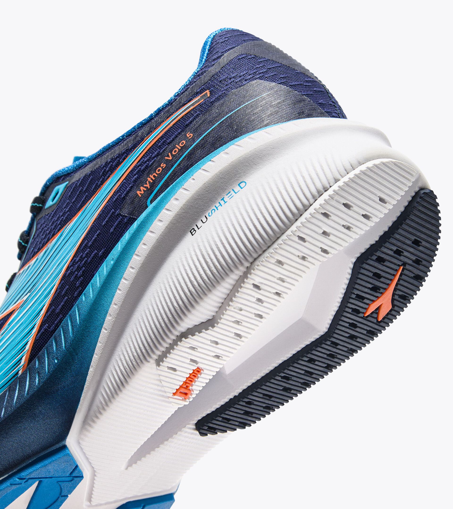 Laufschuh - Stabilität und Leichtigkeit - Herren MYTHOS BLUSHIELD VOLO 5 BL CORSAIR/AQUARIUS/NECTARINE - Diadora