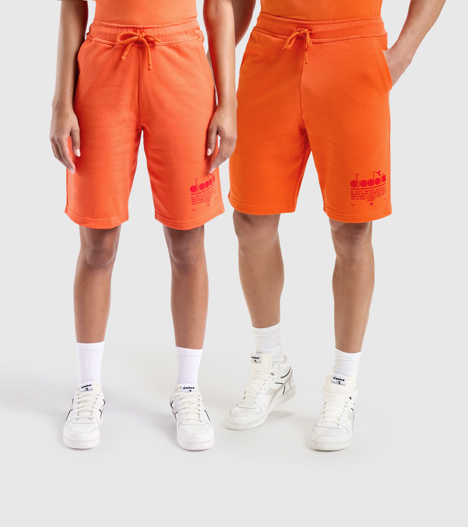 Bermudas de algodón - Unisex BERMUDA MANIFESTO NARANJA BERMELLON - Diadora