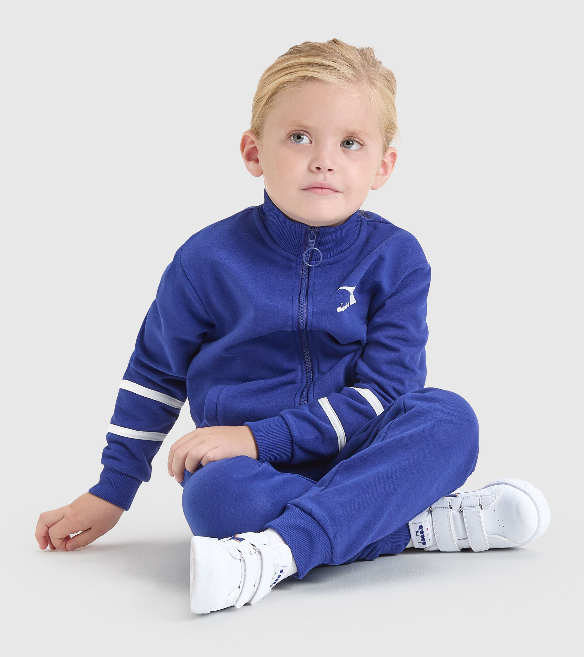 Sports tracksuit - Kids JU.TRACKSUIT FZ CHROMIA SODALITE BLUE - Diadora