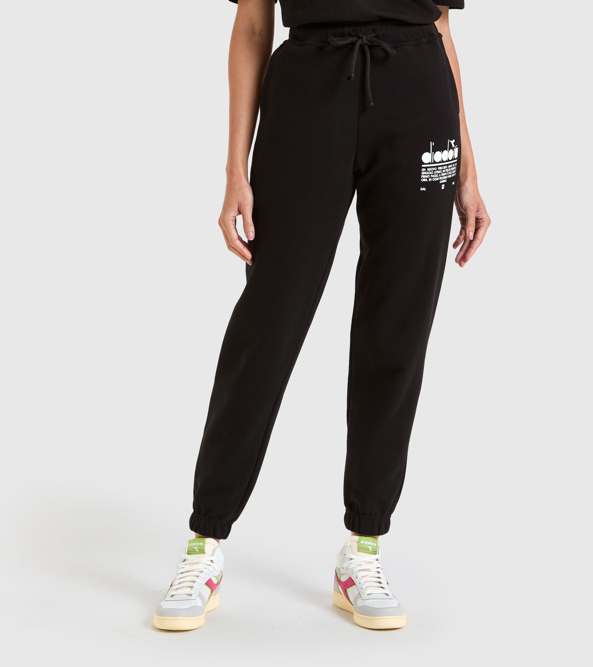 Organic cotton joggers - Unisex PANT MANIFESTO BLACK - Diadora
