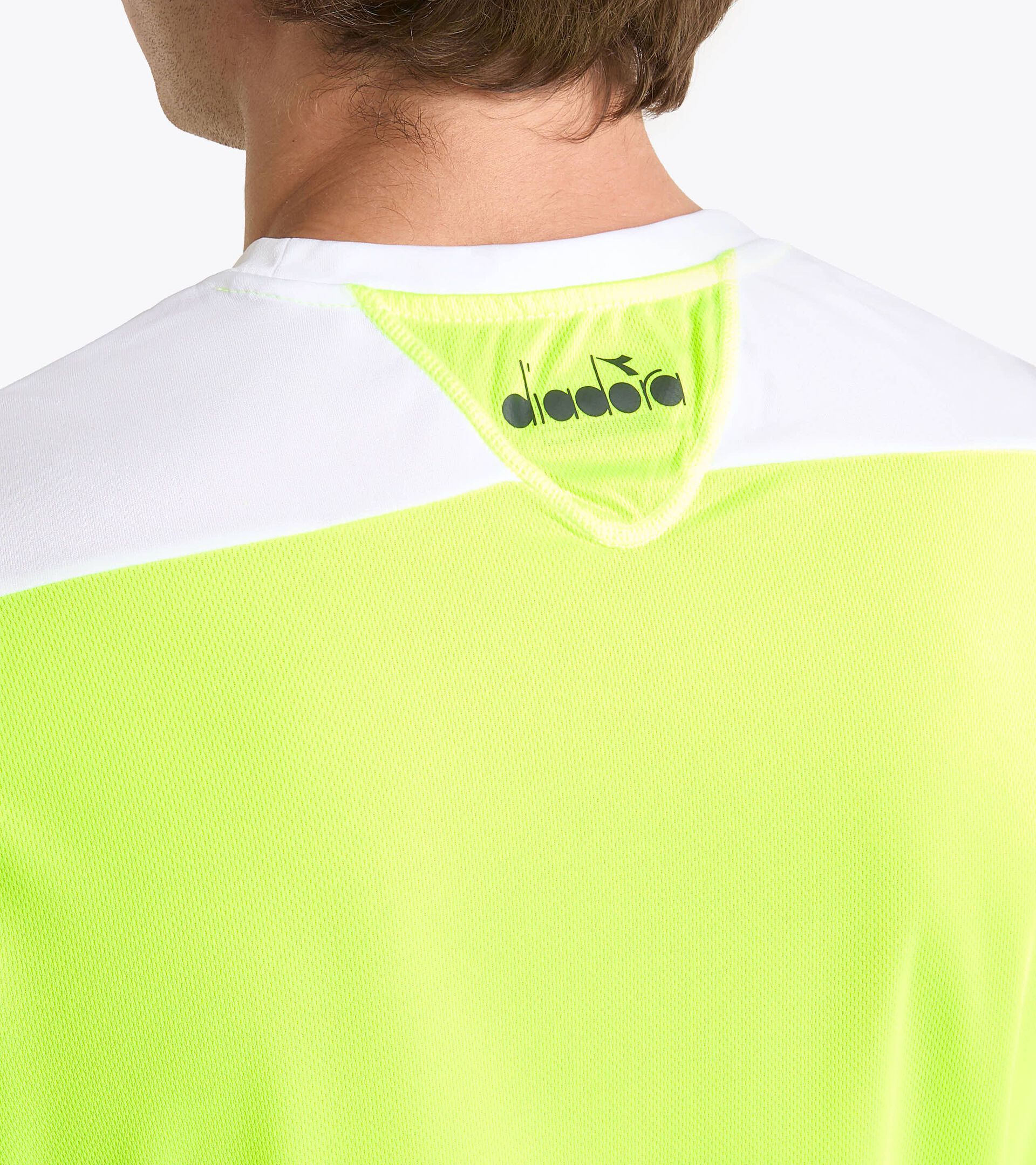 Tennis T-shirt - Men T-SHIRT COURT FLUO YELLOW DD - Diadora