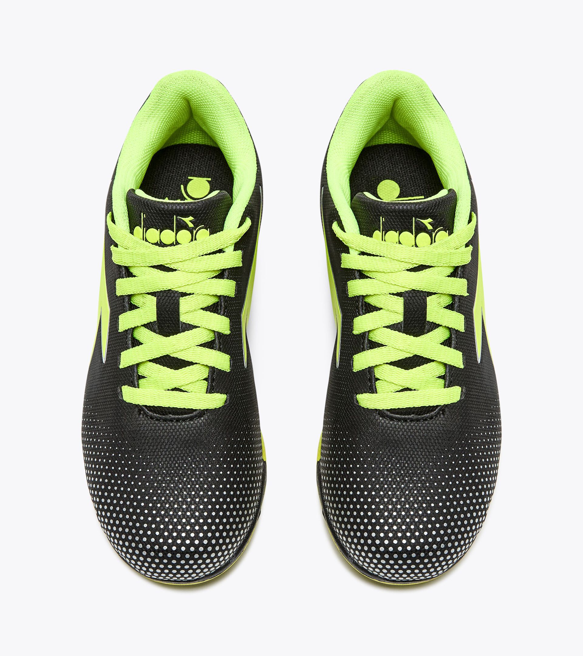 Calcio boots for synthetic ground - Junior PICHICHI 7 TF JR BLACK/YELLOW FL DD/SILVER DD - Diadora