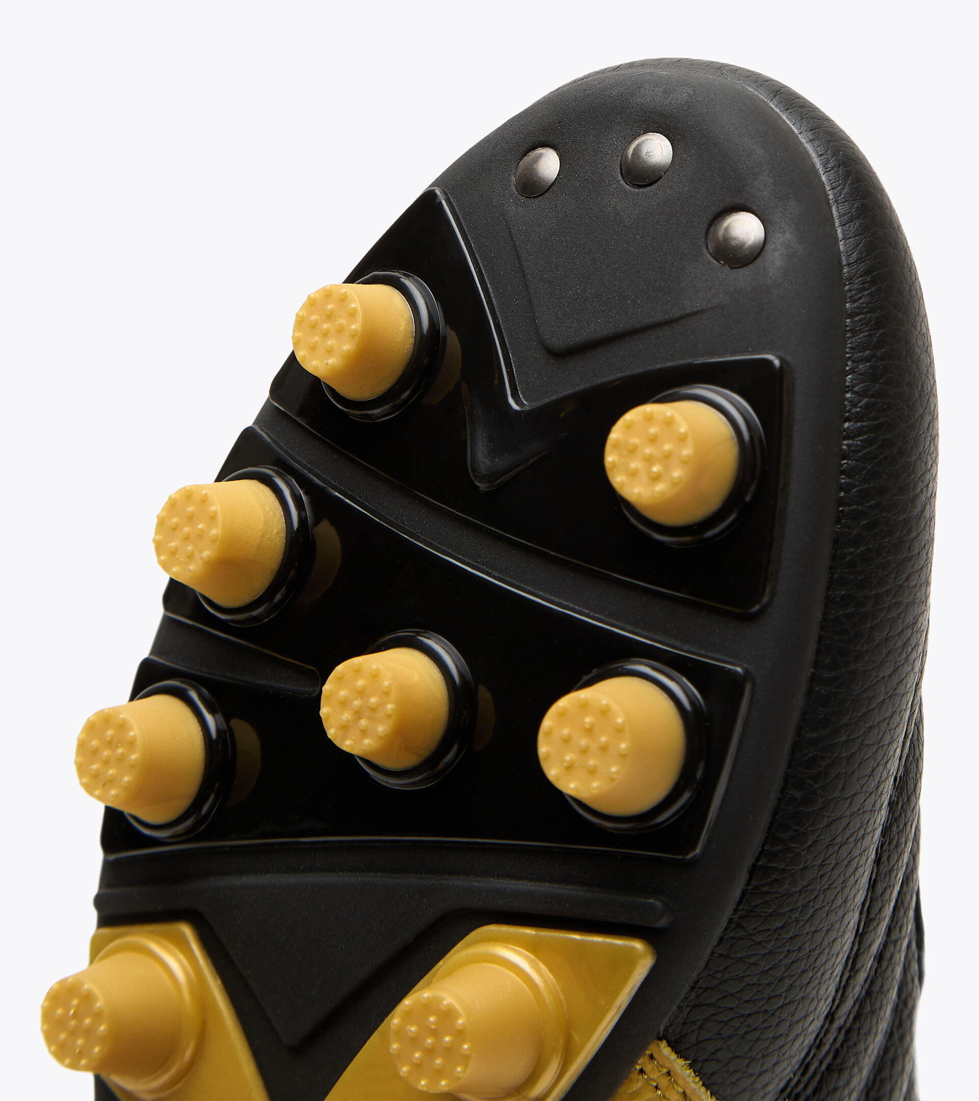 Firm ground football boot BRASIL LT+ MDPU BLACK/GOLD - Diadora