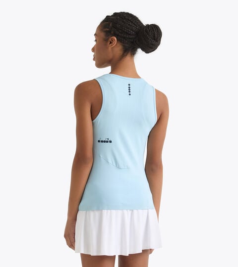 L. TANK ICON, CORYDALIS BLUE Tennis racerback tank top - Competition - Women’s L. TANK ICON CORYDALIS BLUE - Diadora