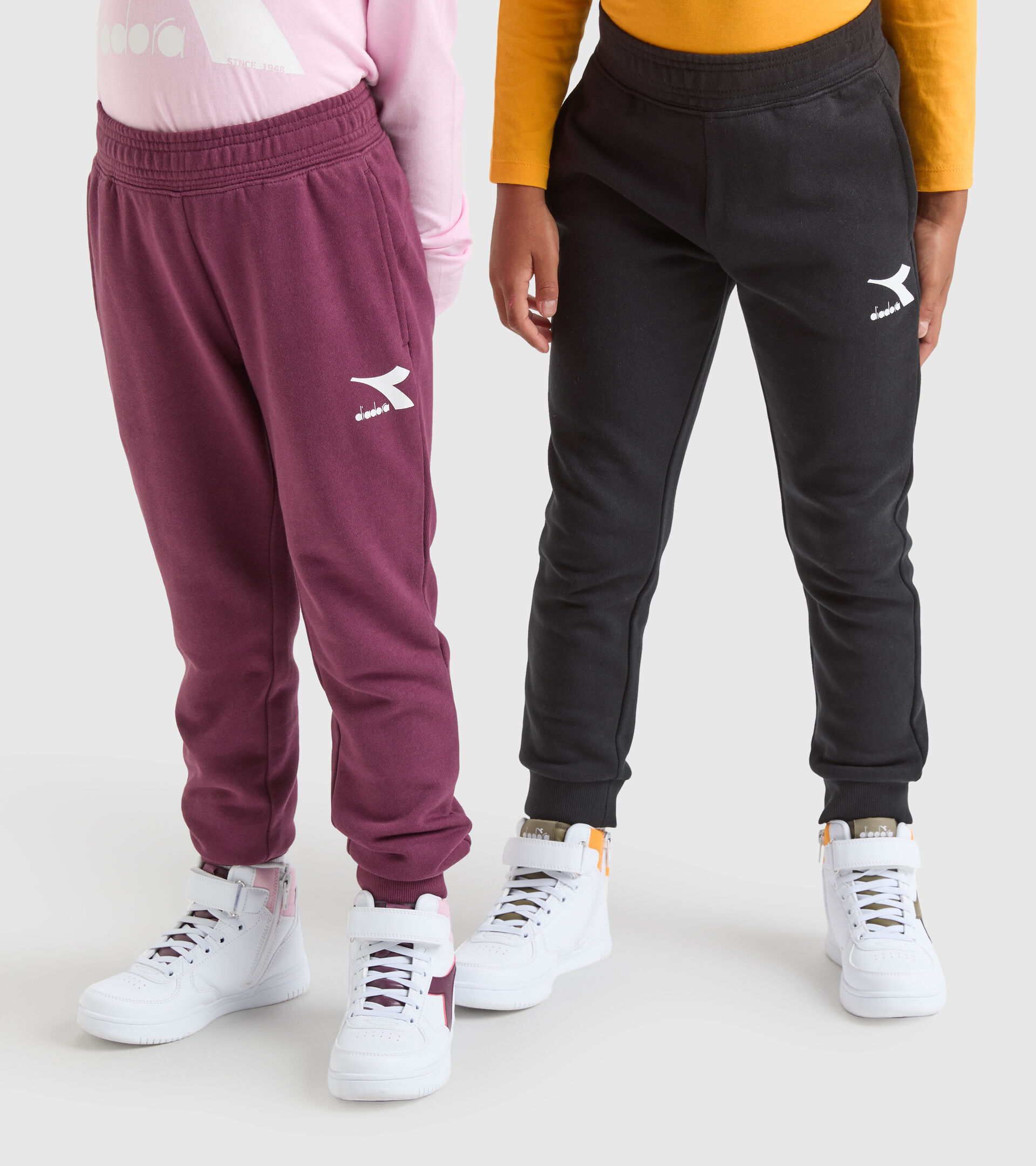 Pantaloni sportivi - Bambini/e JU.PANTS CUFF CHROMIA NERO - Diadora