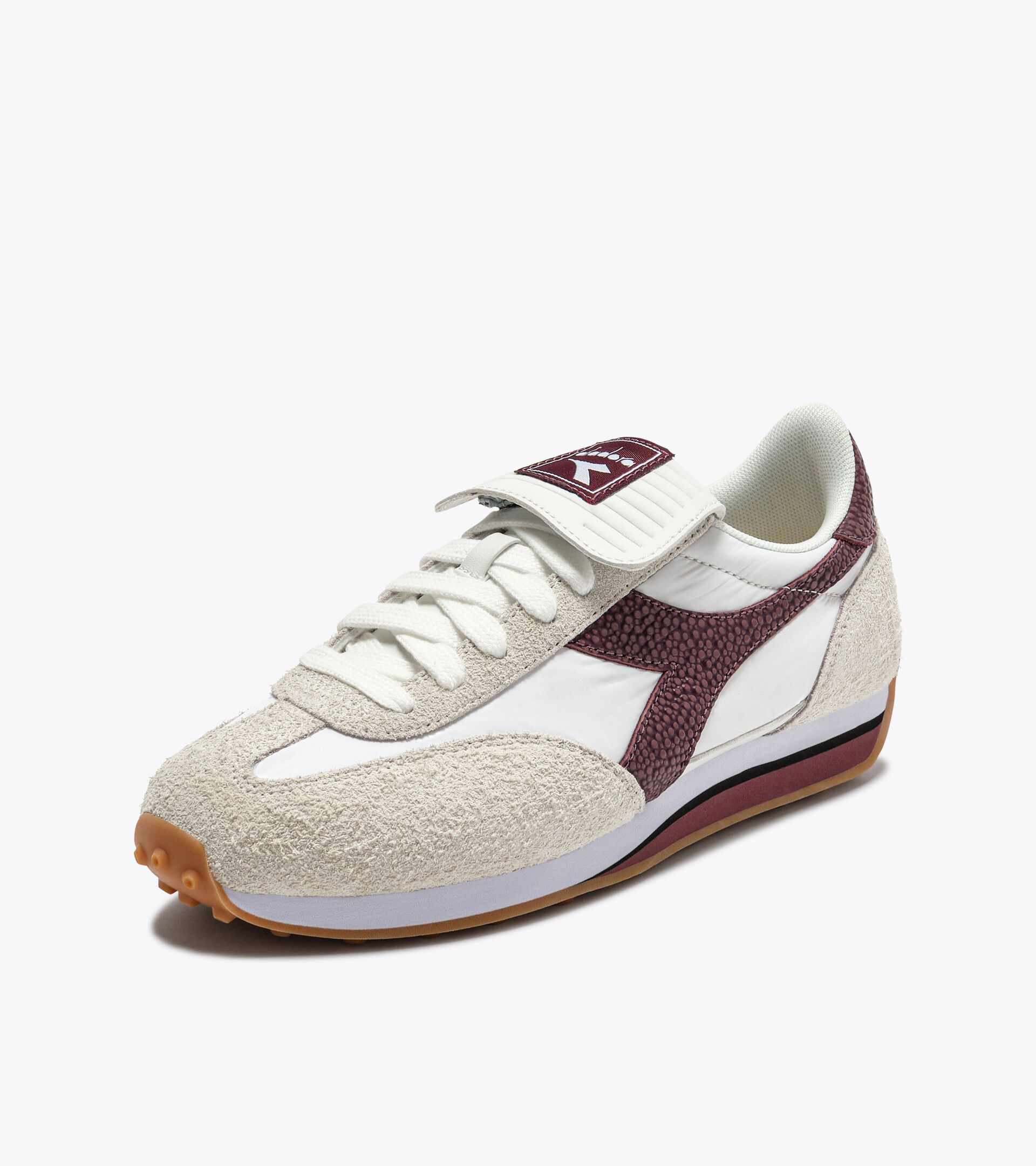 Low-profile leather sneaker - Women&rsquo;s RALLY INDOOR WHITE/ADVENT VIOLET - Diadora