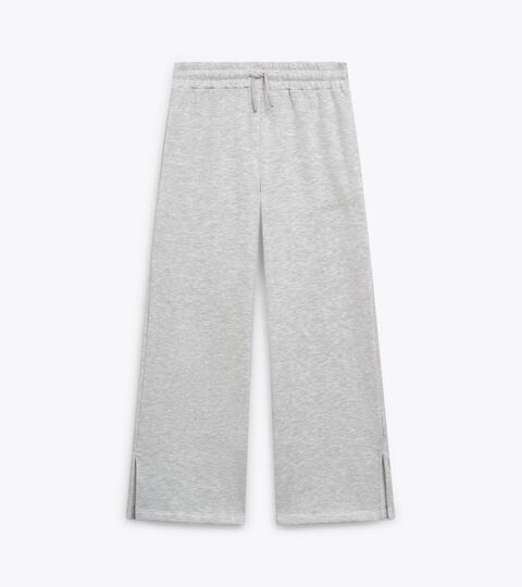 Pantalón deportivo de pata ancha - Niñas/Adolescentes JG. FLARE PANTS RHINESTONE GRIS MEDIO CLARO MEZCLA - Diadora