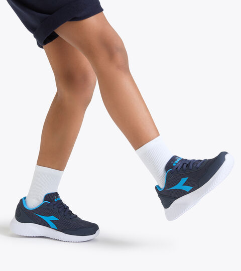 ROBIN 3 JR, BLU CORSARO/AZZURRO CITTAMARI Zapatillas de running juveniles con cordones - Unisex ROBIN 3 JR BLU CORSARO/AZZURRO CITTAMARI - Diadora
