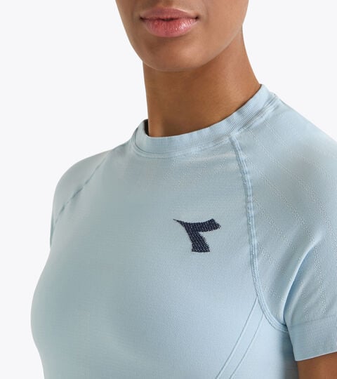 Snug-fit crop top for temperature control -  Tennis - Women’s L. TOP ICON STRATOUNO CORYDALIS BLUE - Diadora