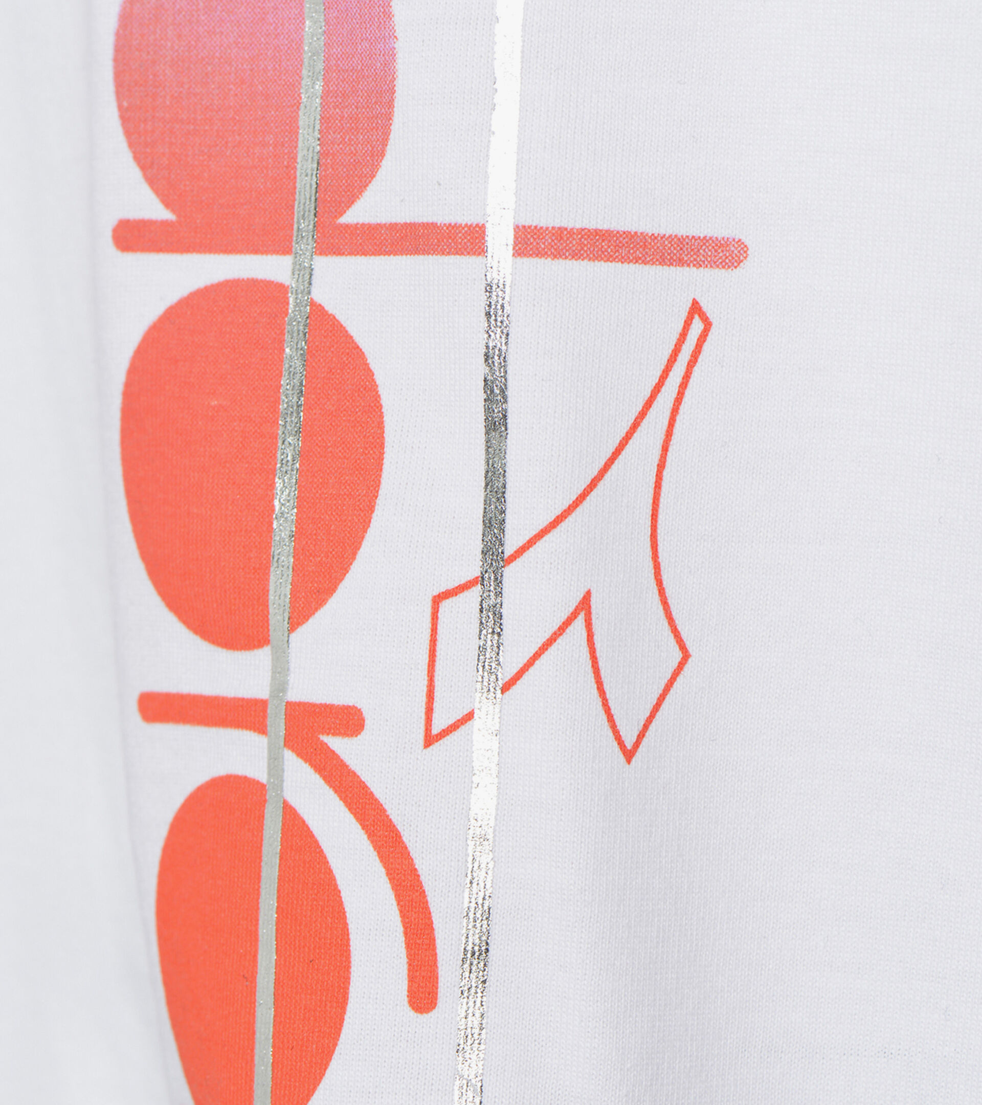 T-shirt - Filles JG. T-SHIRT SS LOGO MANIA BLANC VIF - Diadora