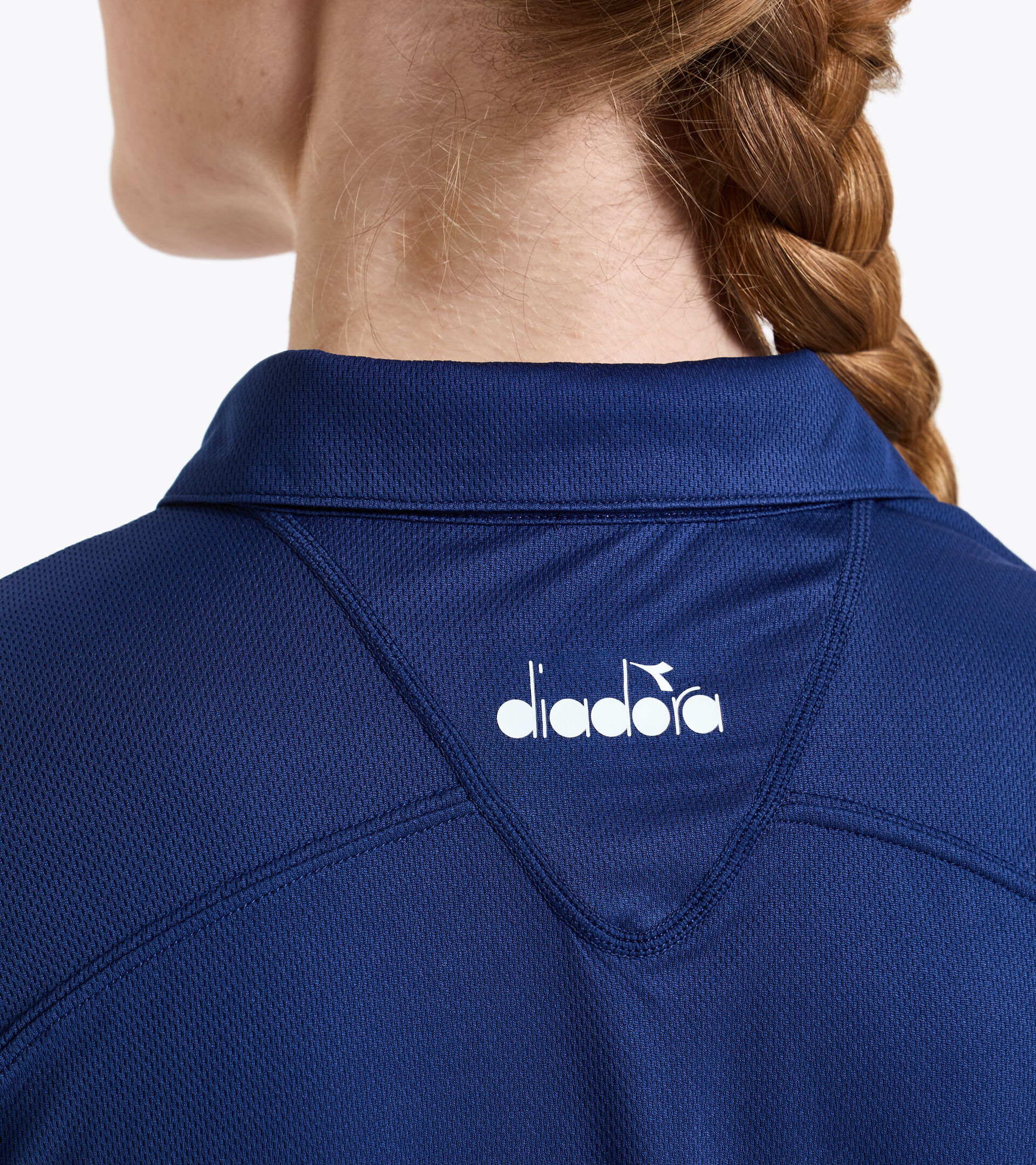 Tennis polo shirt - Women L. POLO COURT SALTIRE NAVY - Diadora