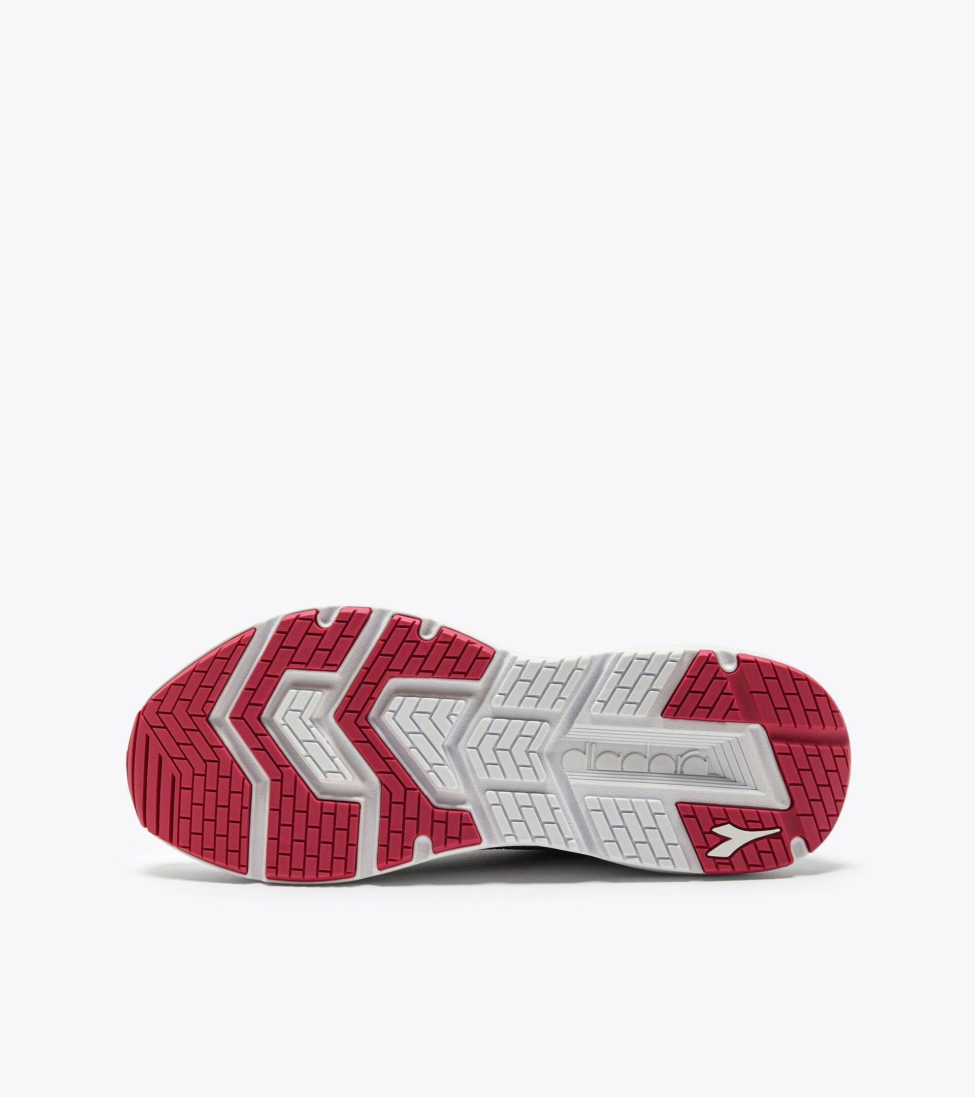 Running shoe - Women PASSO 3 W SILVER DD/BLK/RUBINE RED C - Diadora