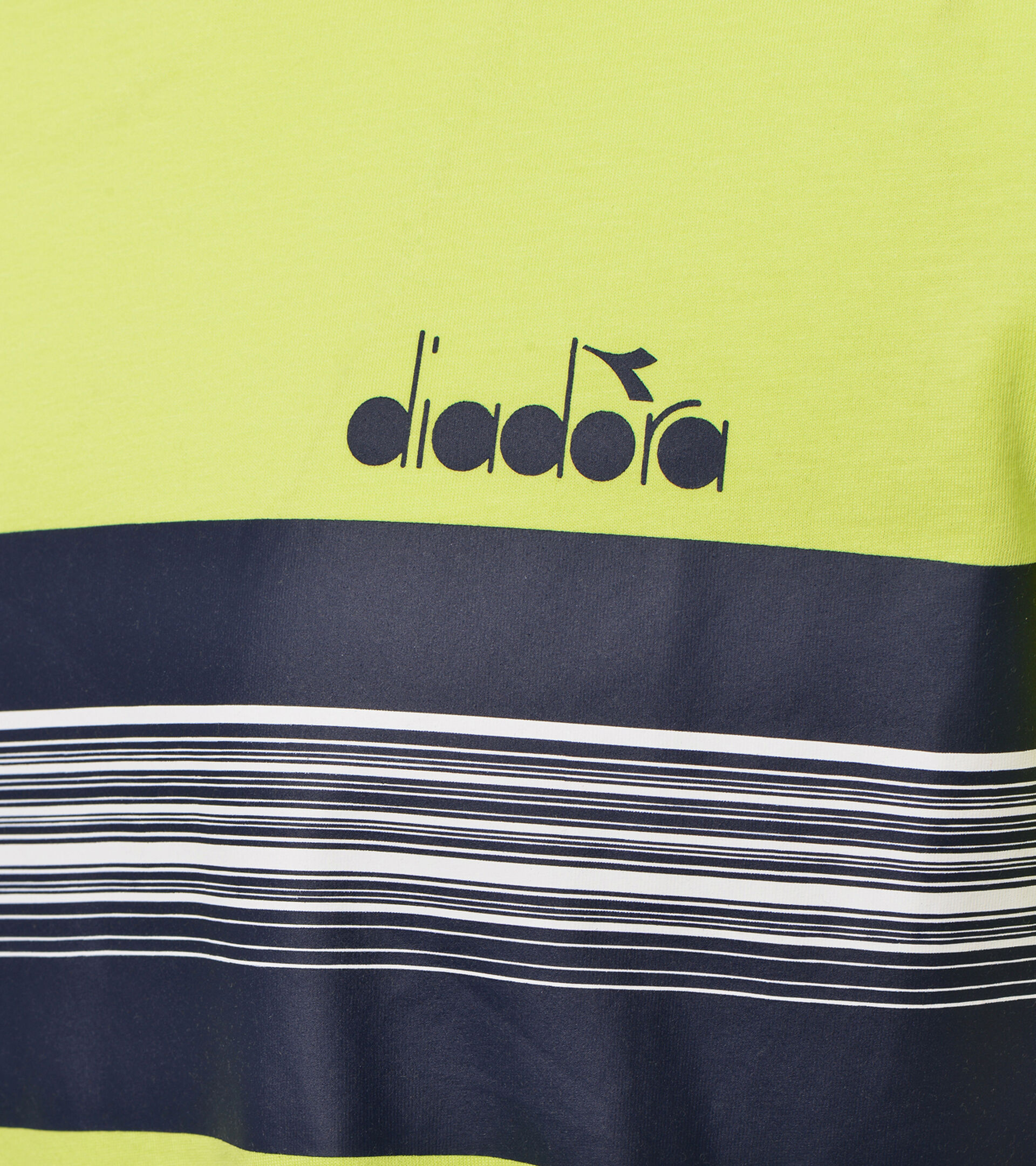 T-shirt - Men SS T-SHIRT BLKBAR LIME PUNCH - Diadora