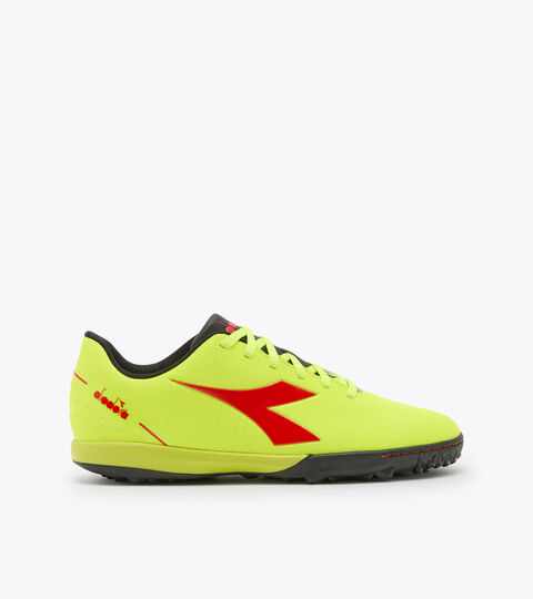 Futsal boot - Specific outsole for synthetic/hard grounds PICHICHI 5 TFR YLLW FLUO DD/MILANO RED/BLACK - Diadora