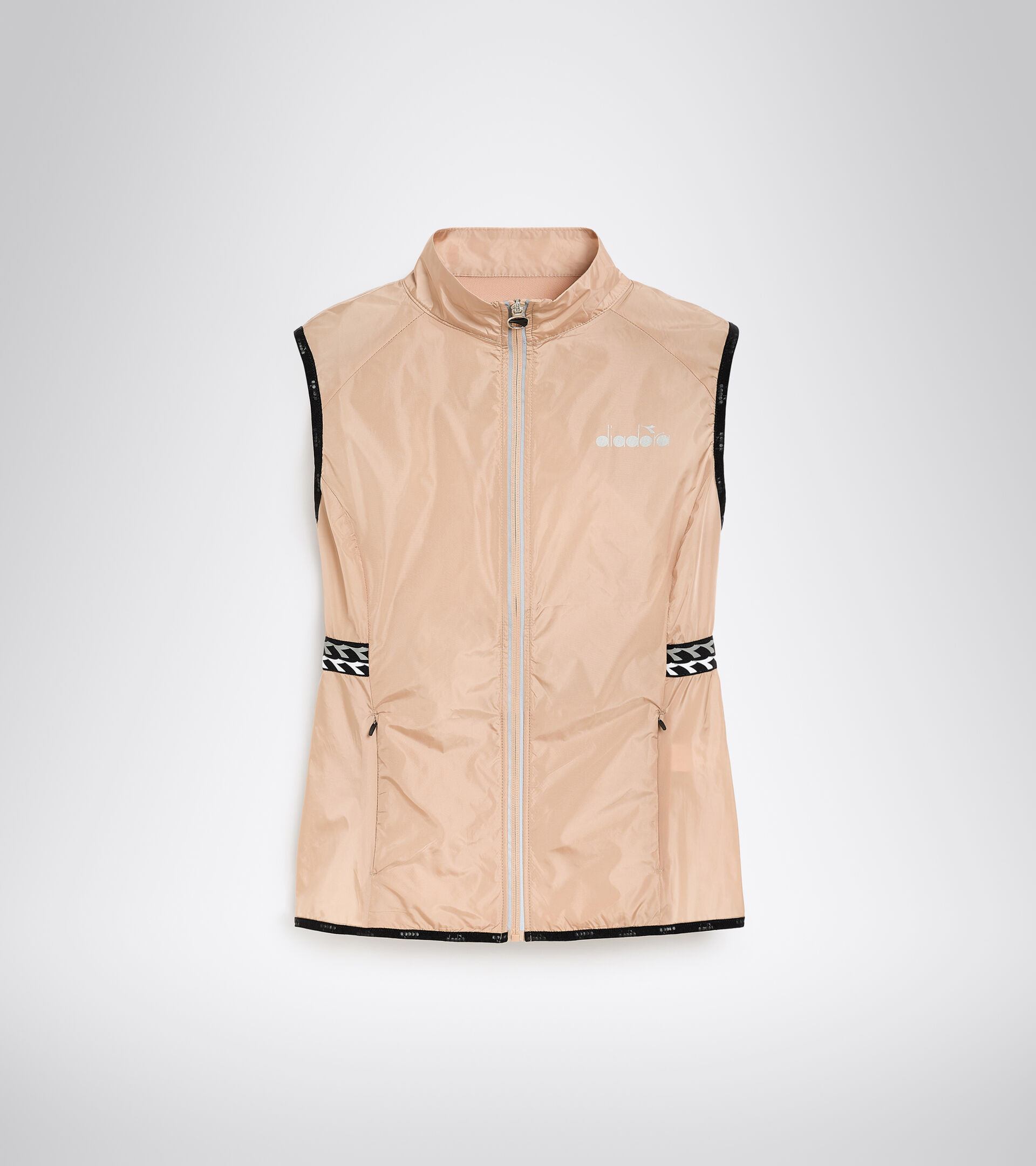 Running windproof gilet - Women L. VEST MAHOGANY ROSE - Diadora