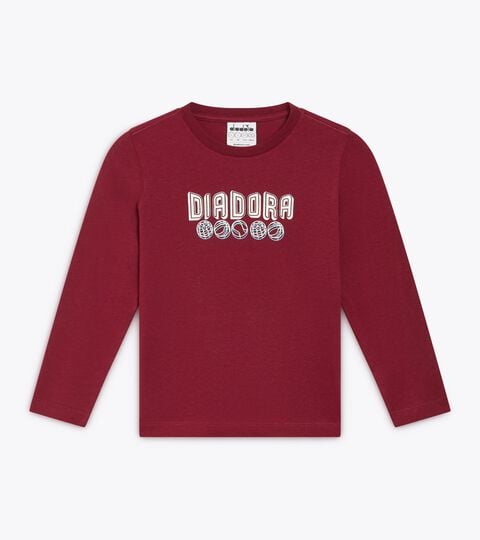 JB. T-SHIRT LS LOGO, TAWNY-PORTWEIN Pullover aus Baumwolle mit langen Ärmeln - Kinder
JB. T-SHIRT LS LOGO TAWNY-PORTWEIN - Diadora