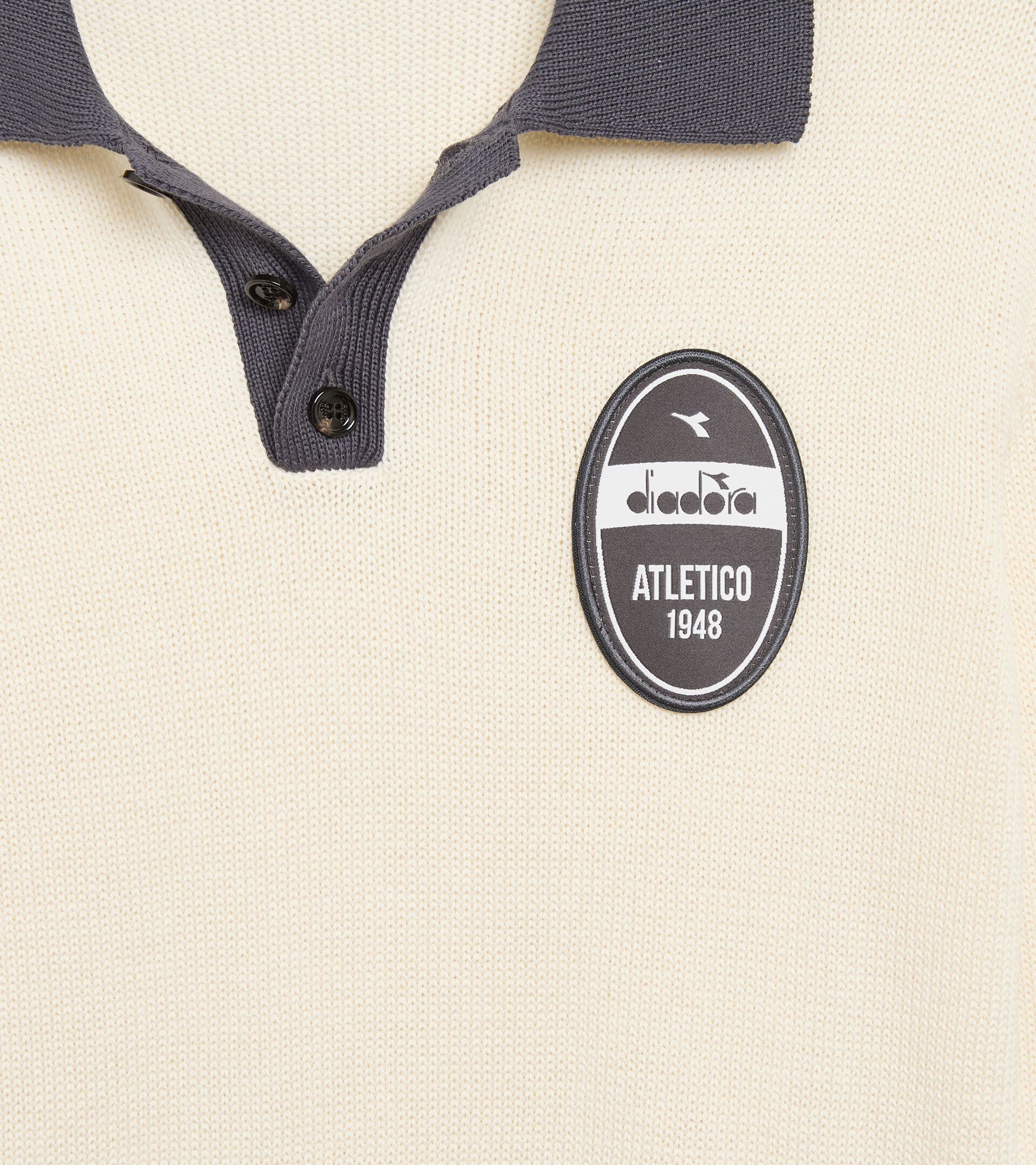 Long-sleeved Legacy polo - Made in Italy - All-gender POLO LS LEGACY WHITE ALYSSUM - Diadora