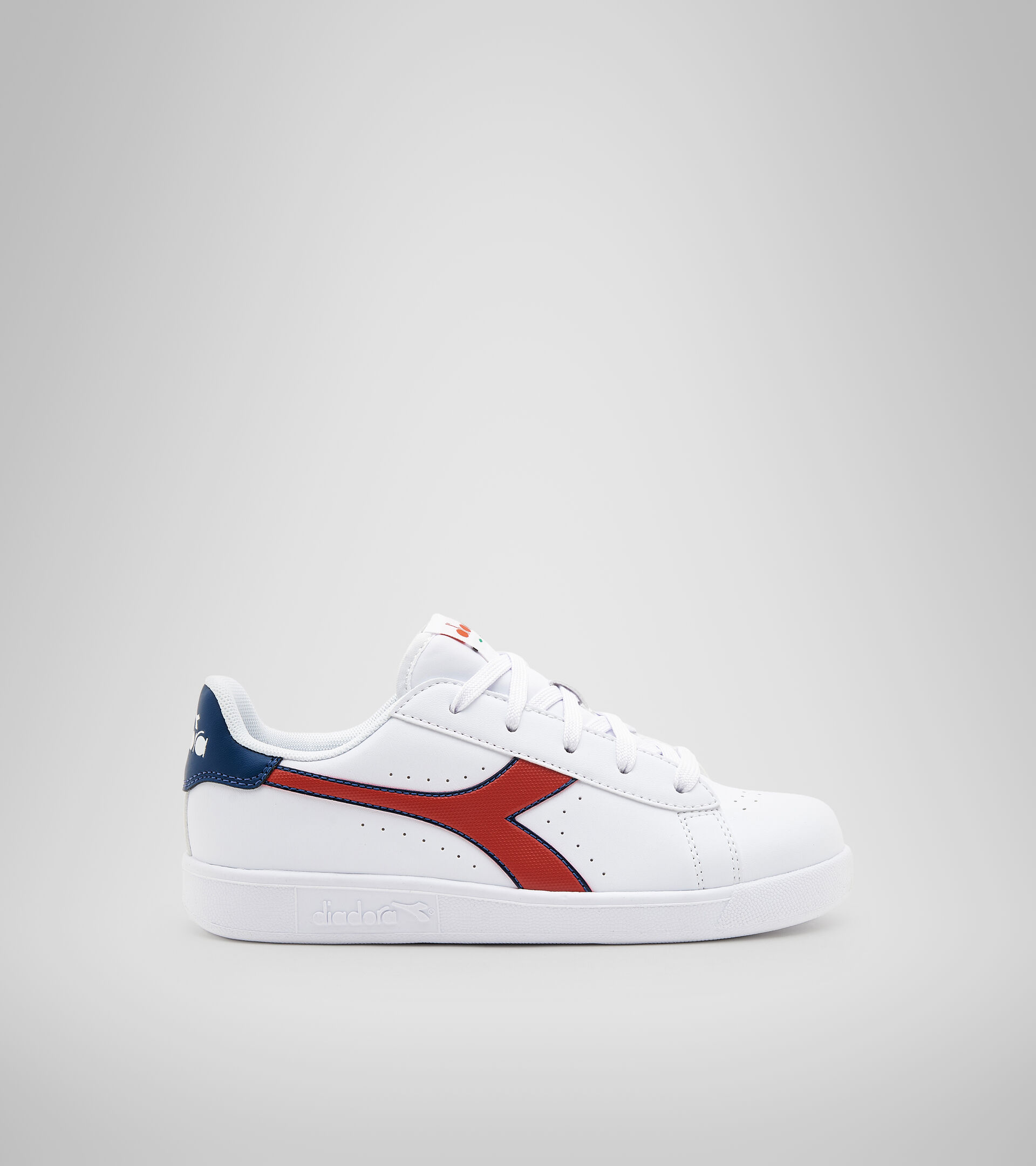 Sports shoes - Youth 8-16 years GAME P GS WHITE/AURORA RED - Diadora