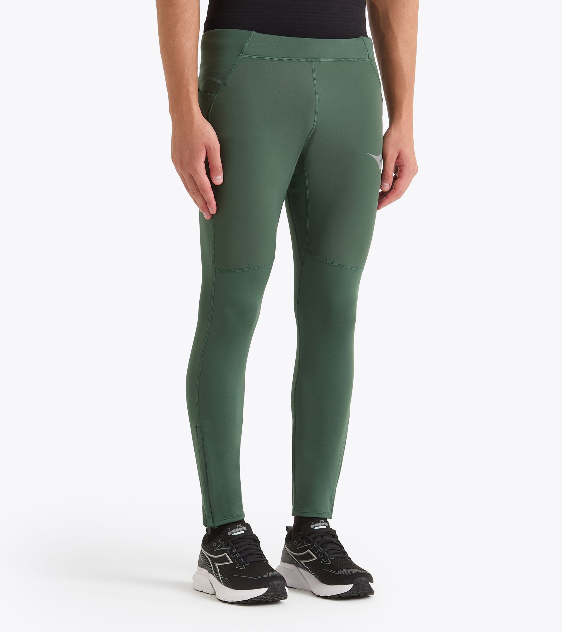 Thermoregulating tights with FIBRAZERO fabric - Winter Protection - Men
 RUN TIGHTS WINTER PROTECTION CILANTRO - Diadora