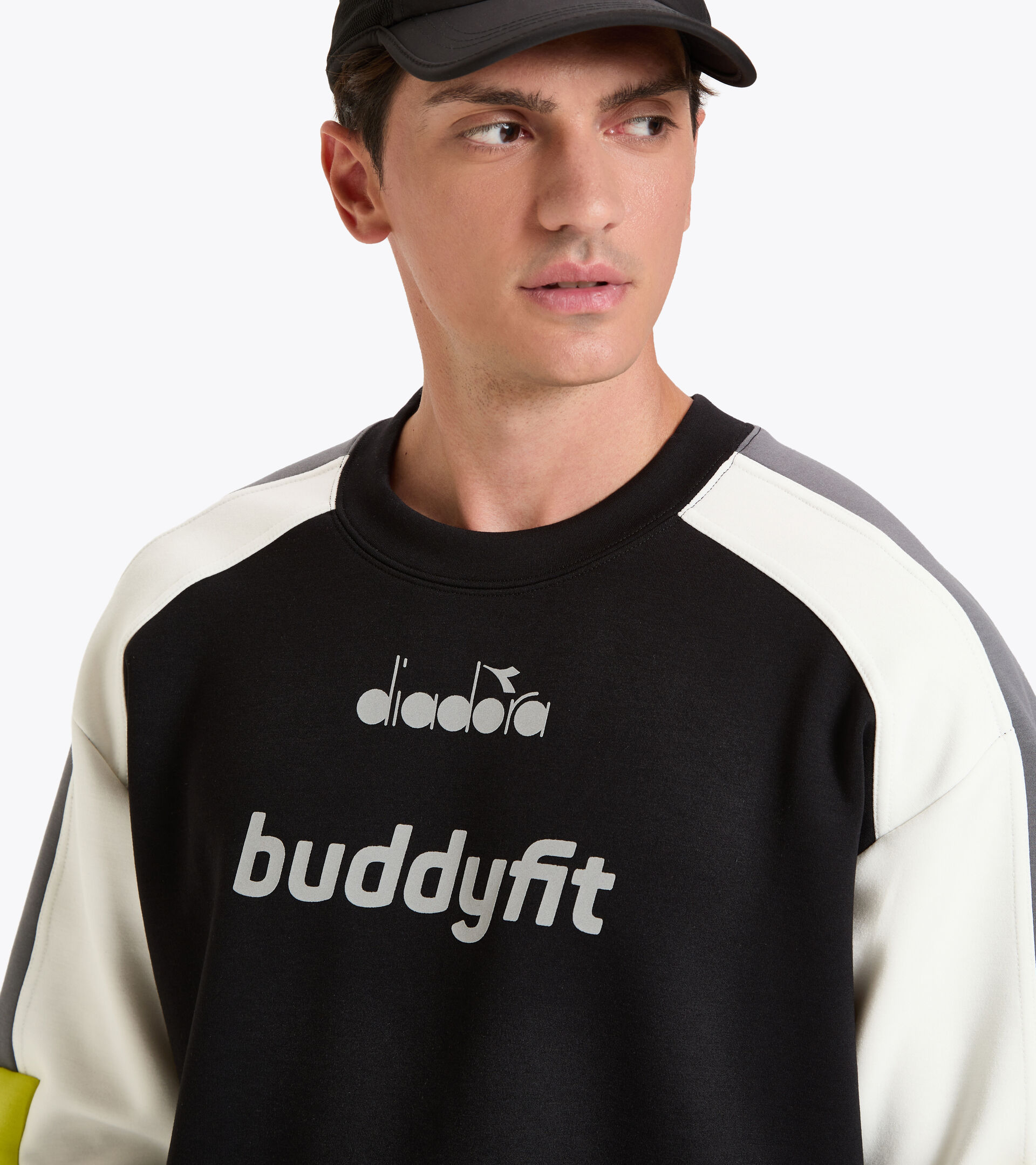 Sweat-shirt ras-du-cou - Homme SWEATSHIRT CREW BUDDYFIT NOIR - Diadora