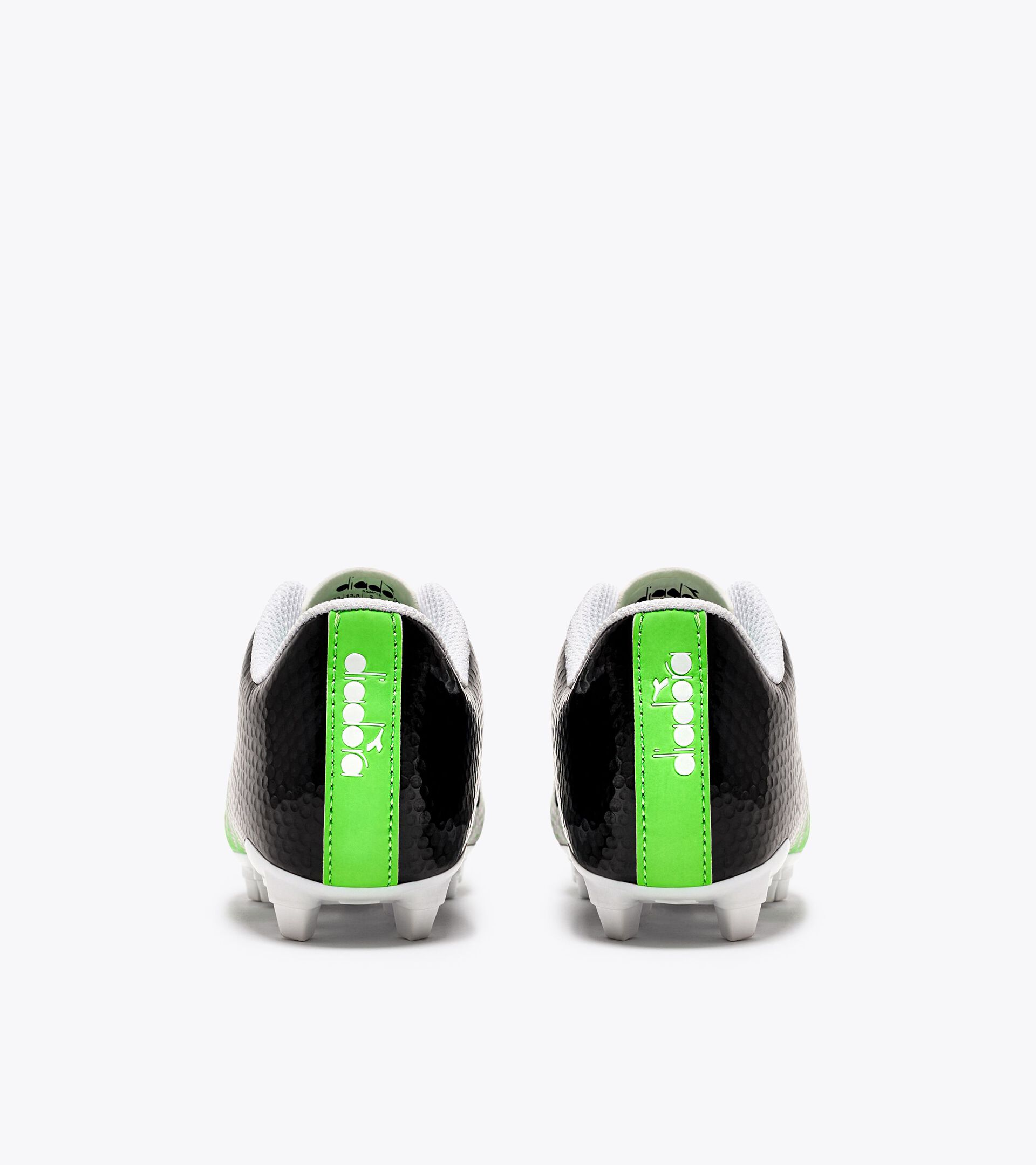 Scarpa da calcio per terreni compatti - Junior CATTURA GR LPU JR NERO/BIANCO/VERDE FLUO - Diadora