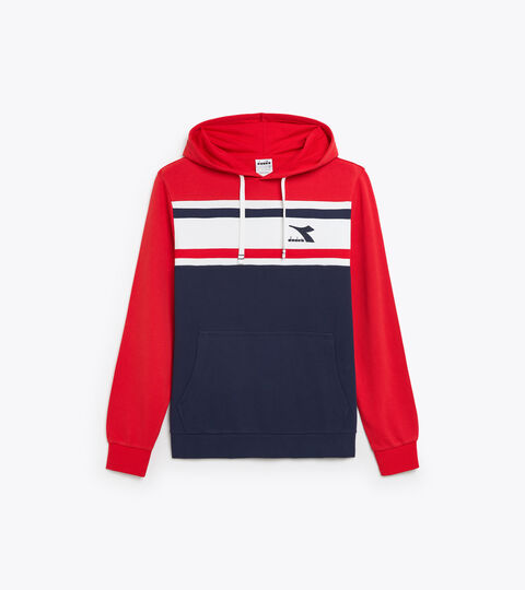 Felpa con cappuccio in cotone - Uomo HOODIE SLAM ROSSO CARMINIO - Diadora