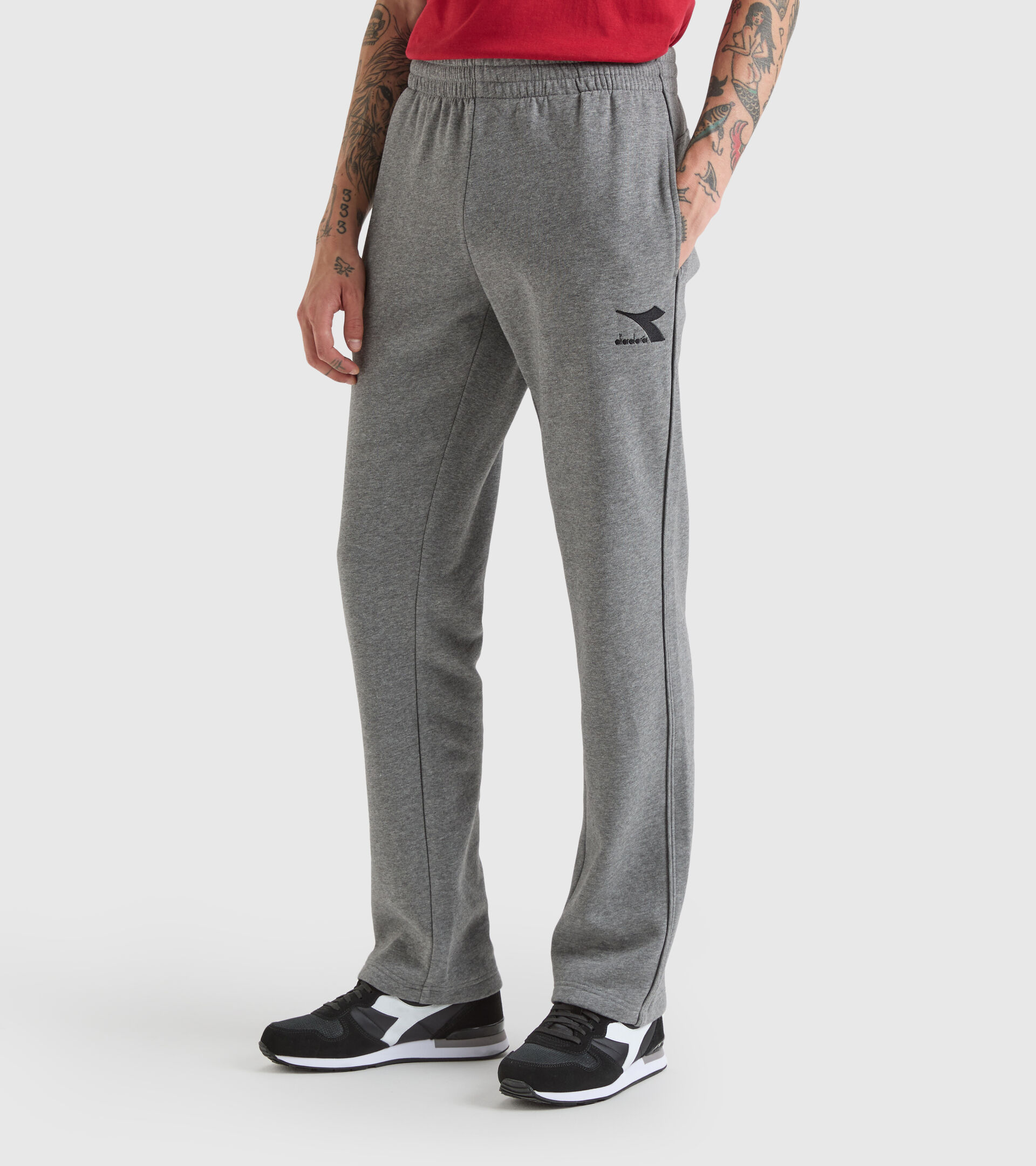 Sports trousers - Men PANTS CORE DARK GRAY MELANGE (C6096) - Diadora