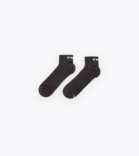 Unisex Running Socks CUSHION QUARTER SOCKS BLACK - Diadora
