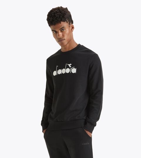 Sweatshirt - Made in Italy - Gender Neutral SWEATSHIRT CREW LOGO BLACK - Diadora