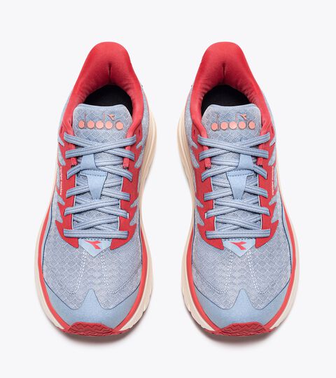 Chaussures de running - Femme EQUIPE NUCLEO W BROUILLARD BLEU/RG CAYENNE - Diadora