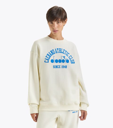 Felpa crewneck - Gender Neutral SWEATSHIRT CREW 1948 ATHL. CLUB BIANCO BURRO - Diadora
