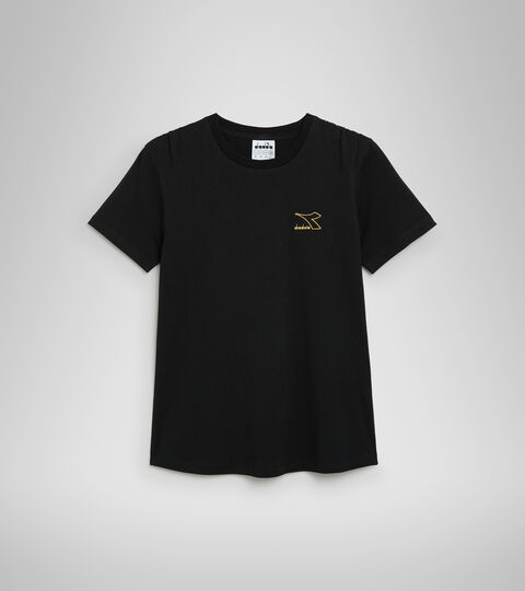L.T-SHIRT SS FLOUNCE, NOIR T-shirt de sport - Femme L.T-SHIRT SS FLOUNCE NOIR - Diadora