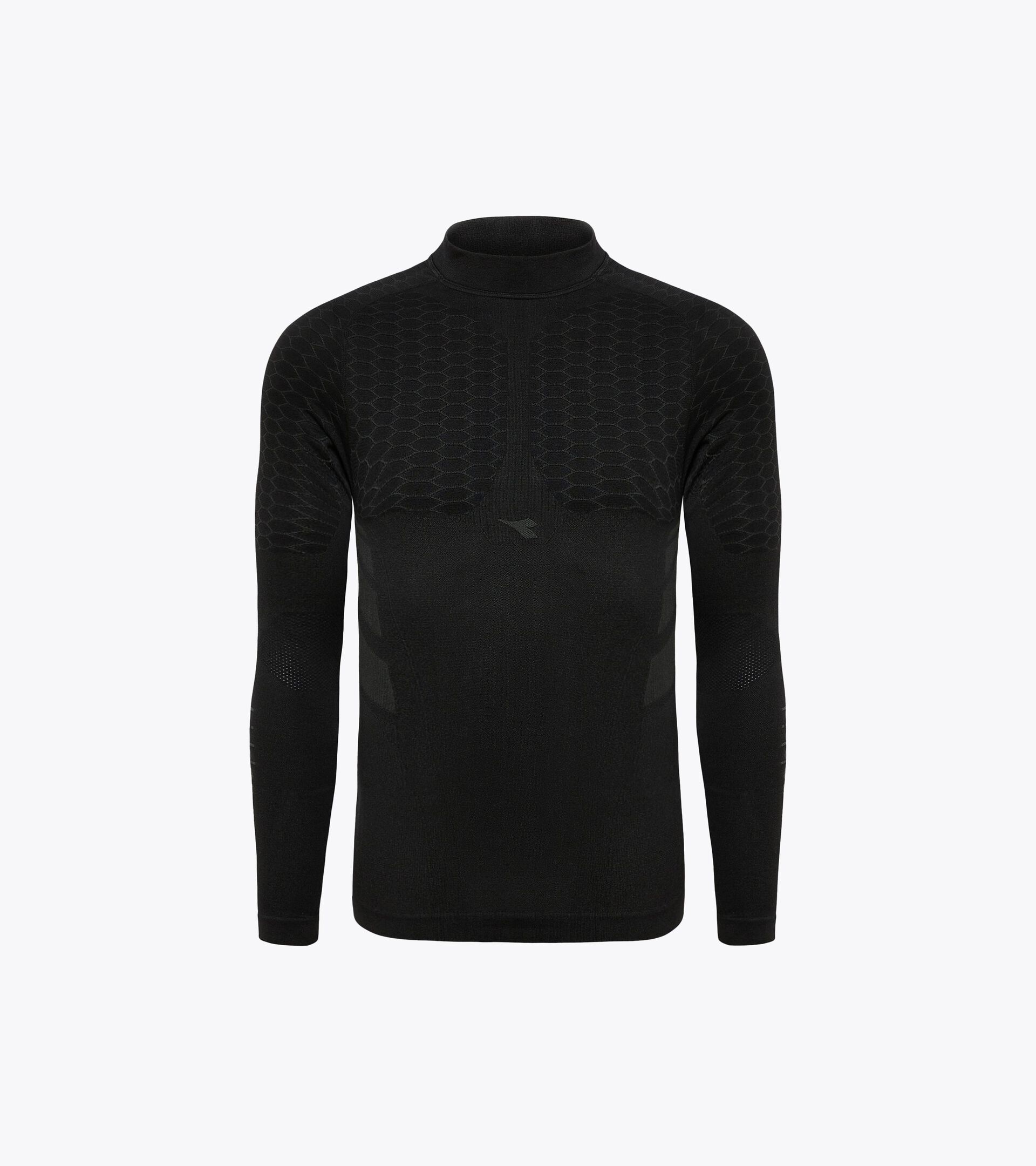 Long-sleeved training t-shirt - Men LS TURTLE NECK ACT BLACK - Diadora