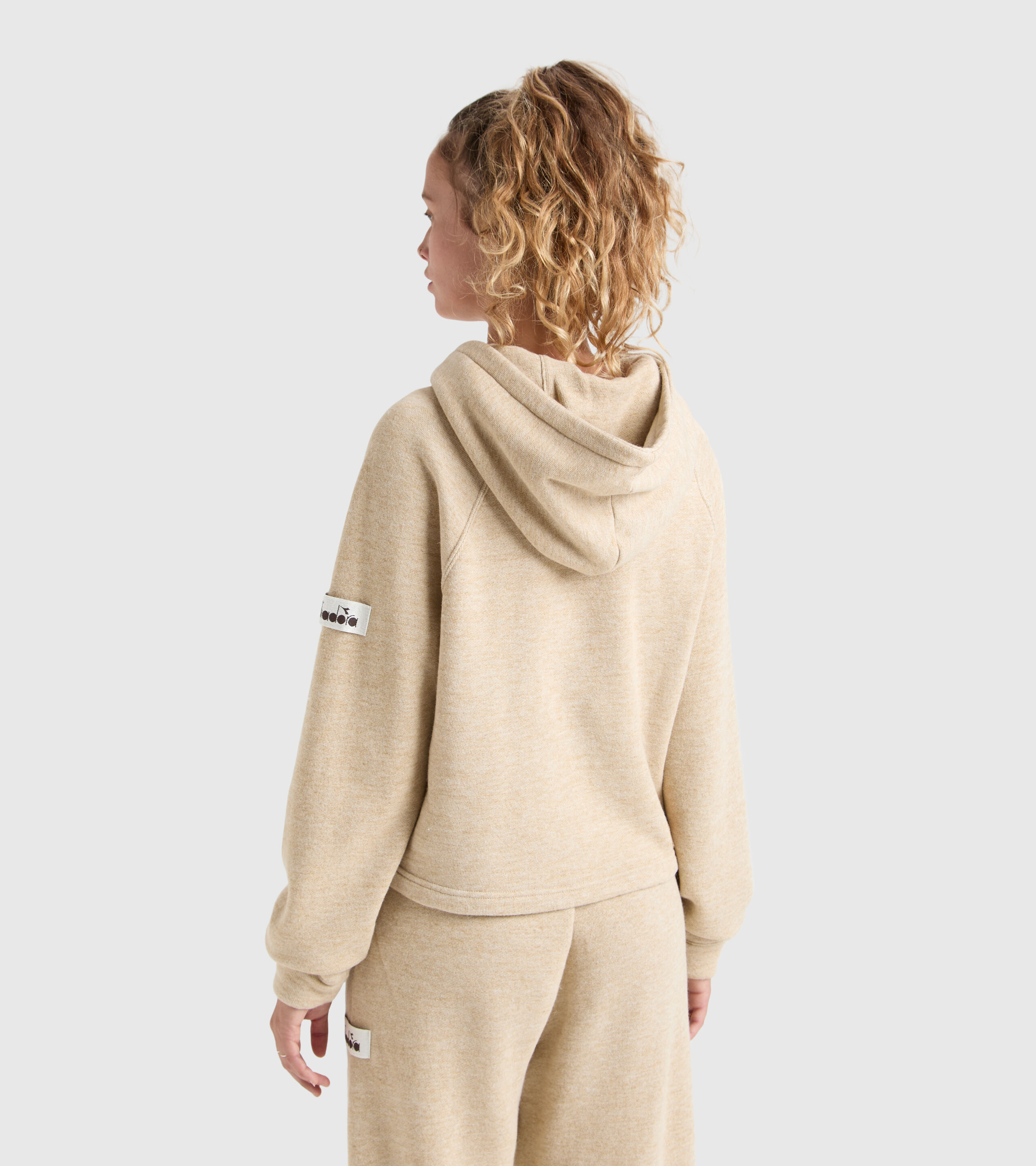 Sudadera online beige mujer