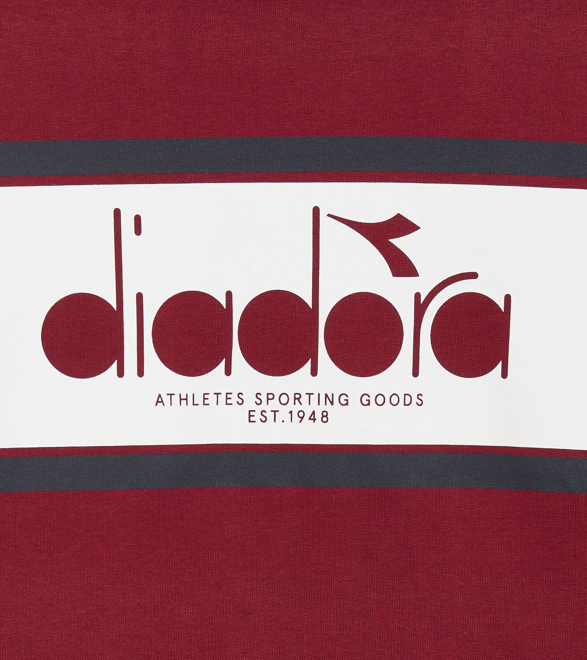 Sweatshirt mit Kapuze im Colorblock - alle Geschlechter HOODIE LOGO TAWNY-PORTWEIN - Diadora