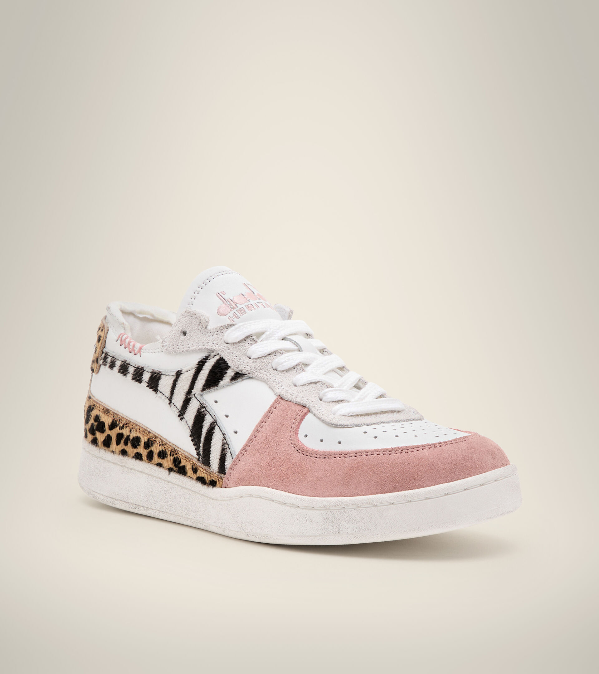 Heritage shoe - Women MI BASKET ROW CUT SAVANNAH WN WHITE - Diadora