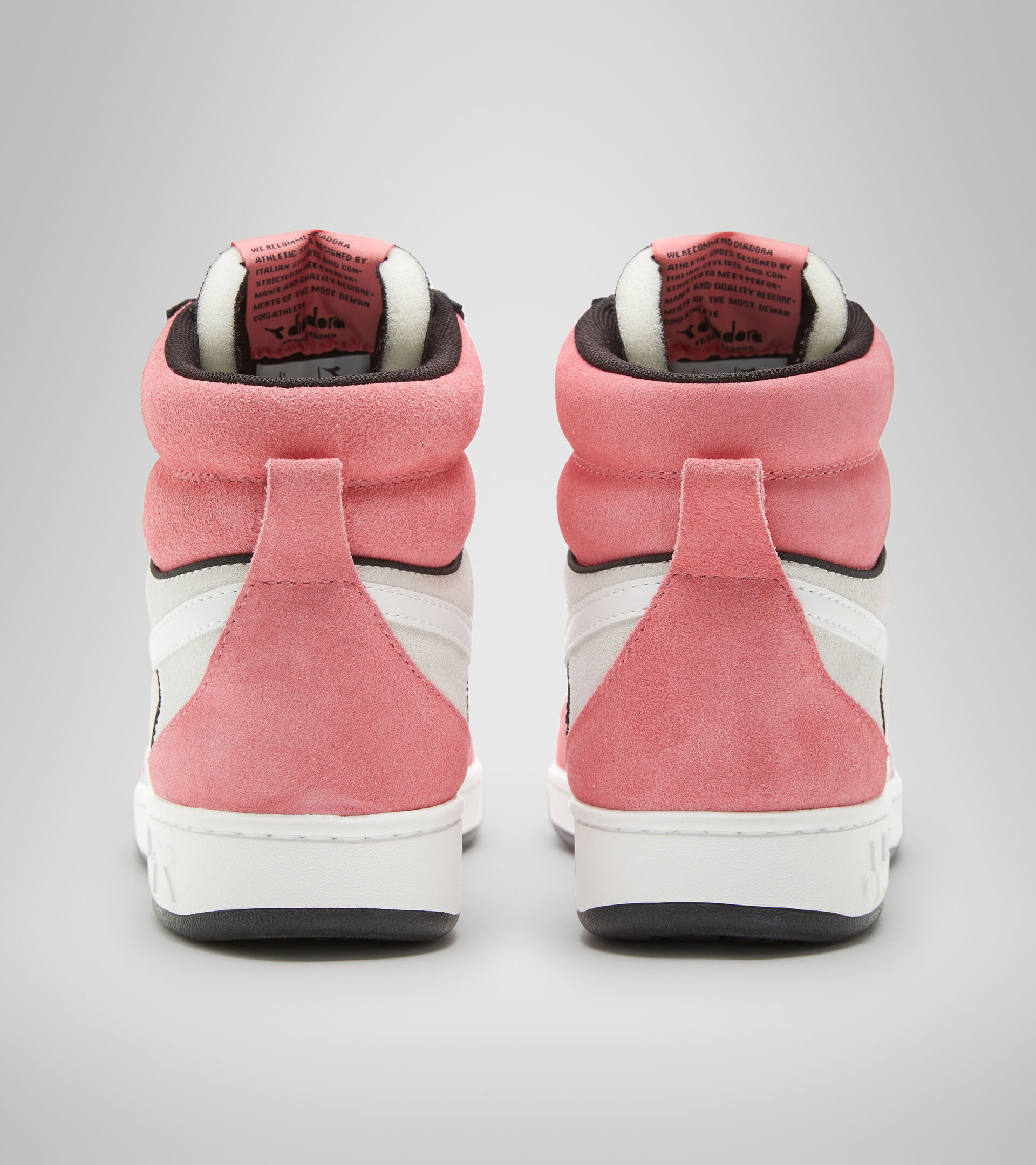 Sports shoes - Women MAGIC BASKET MID SUEDE WN WHITE/TEA ROSE/BLACK - Diadora