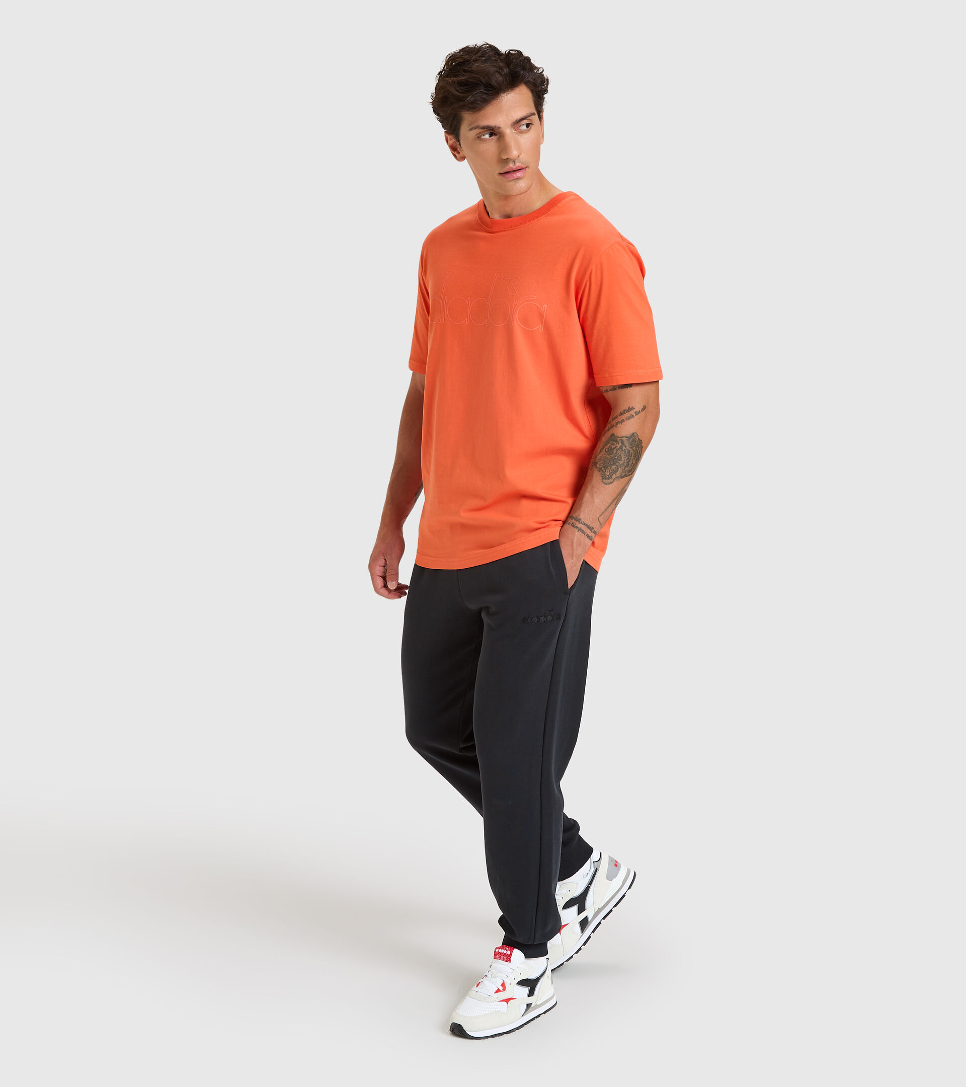 T-Shirt - Unisex T-SHIRT SS DIADORA HD TIGERLILIE ROT - Diadora