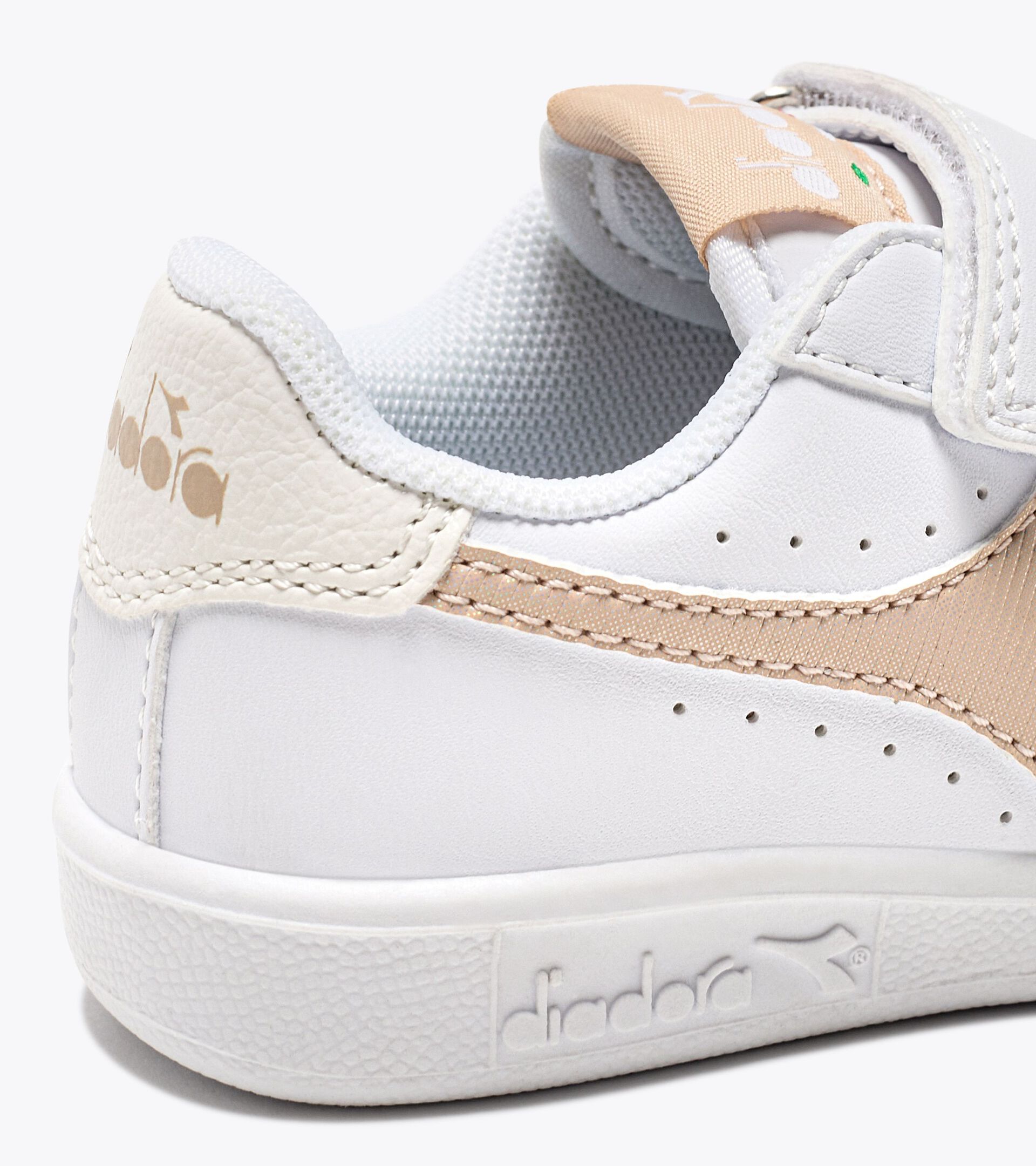 Sports shoes - Toddlers 1-4 years GAME P TD GIRL WHITE/WHISPER PINK - Diadora