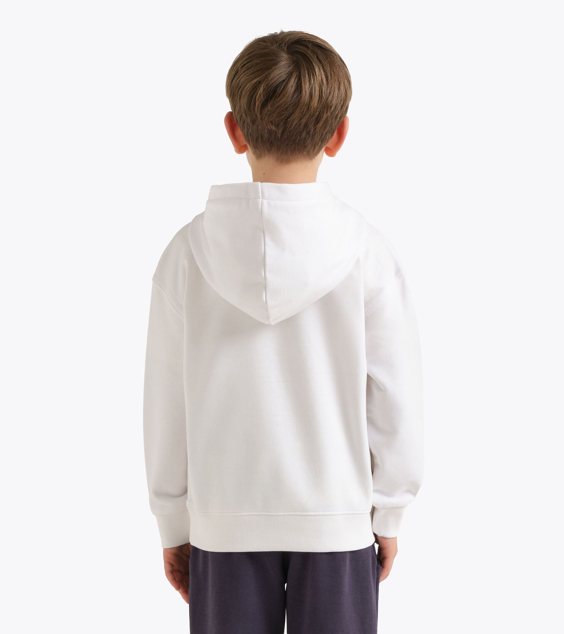 Sweat-shirt en coton &eacute;pais - Gar&ccedil;on
 JB. HOODIE ESS. SPORTS BLANC VIF - Diadora
