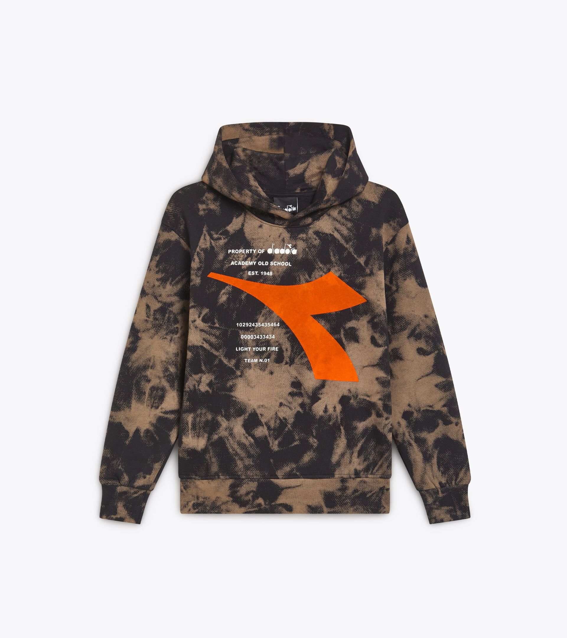 Sweat-shirt à capuche - Imprimé tie dye - Ado garçon
 JB. HOODIE TYE DYE NOIR/VERT CAMOUFLAGE - Diadora