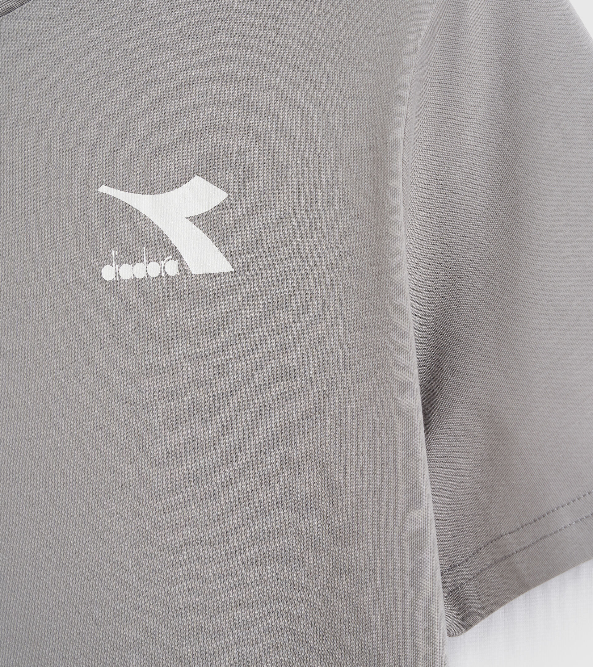 T-shirt - Men T-SHIRT SS CHROMIA GRAY MOUSE - Diadora