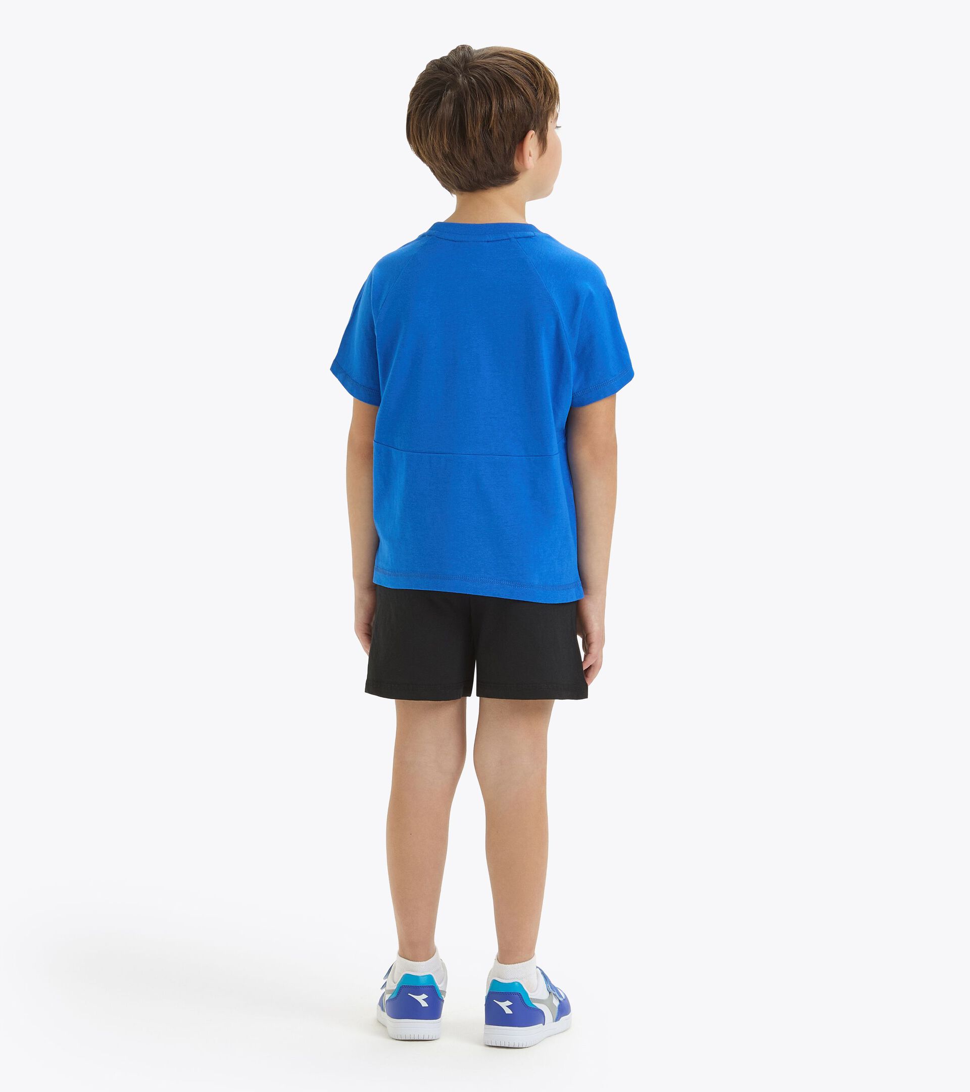 Conjunto deportivo - Camiseta y pantalones cortos - Niños y adolescentes
 JB. SET SS RIDDLE AZUL PRINCESA - Diadora