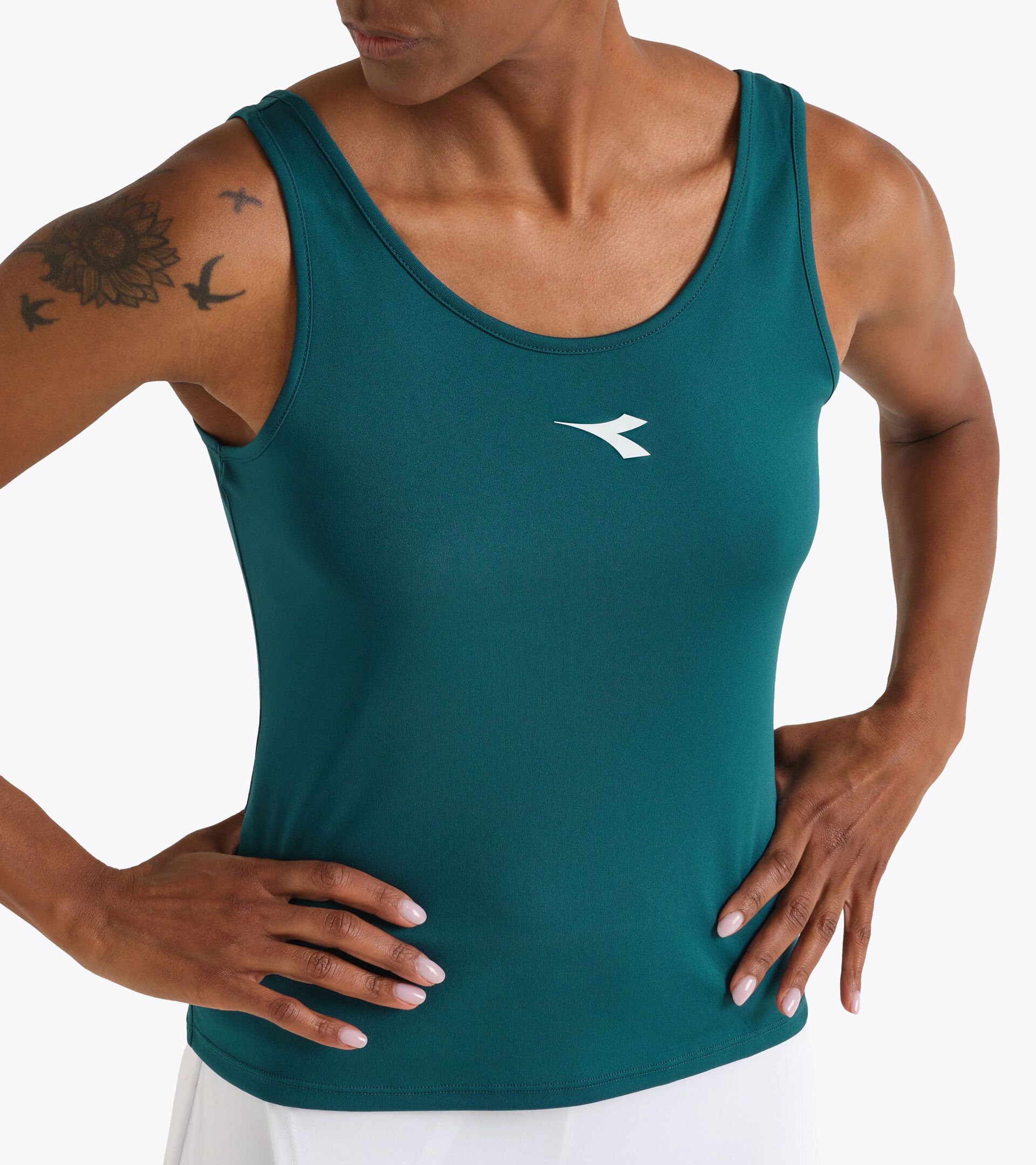 Camiseta sin mangas de tenis - Mujer
 L. TANK COURT SOMBREADO PICEA - Diadora