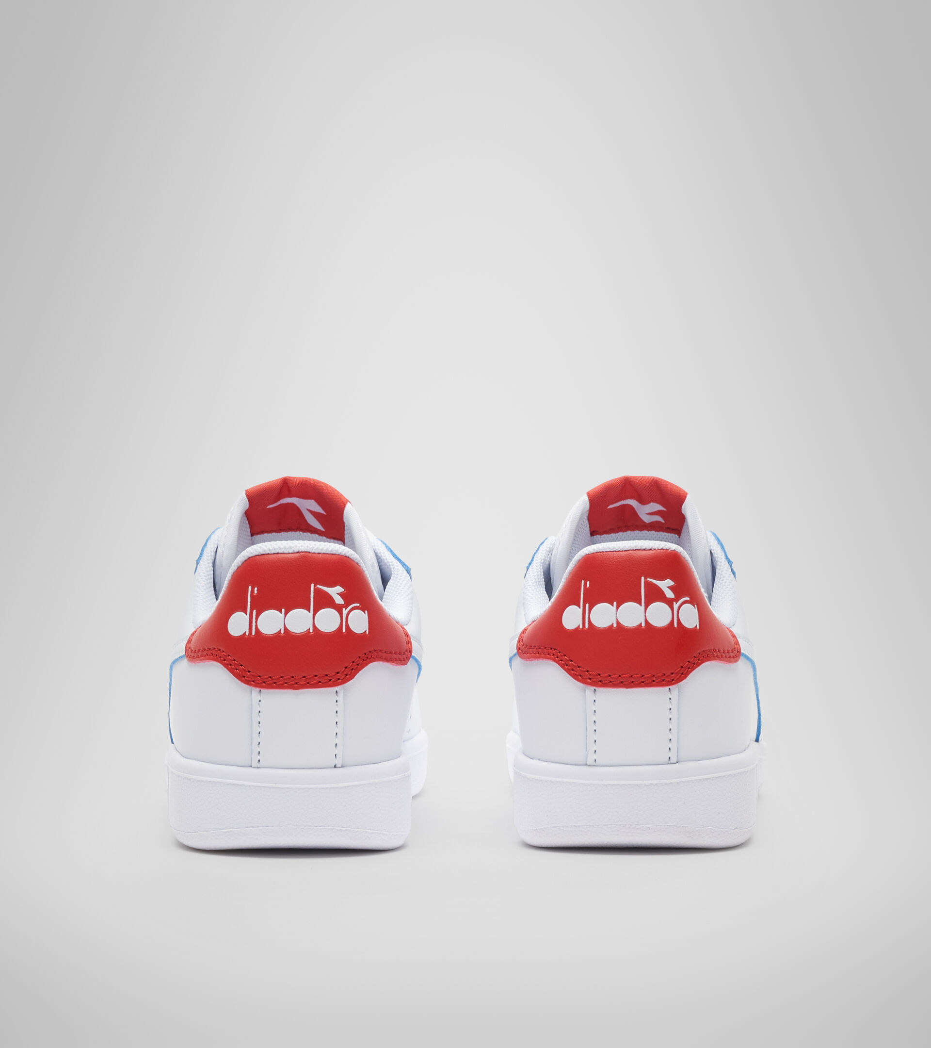 Sports shoes - Youth 8-16 years GAME P SMASH GS WHITE/AURORA RED - Diadora
